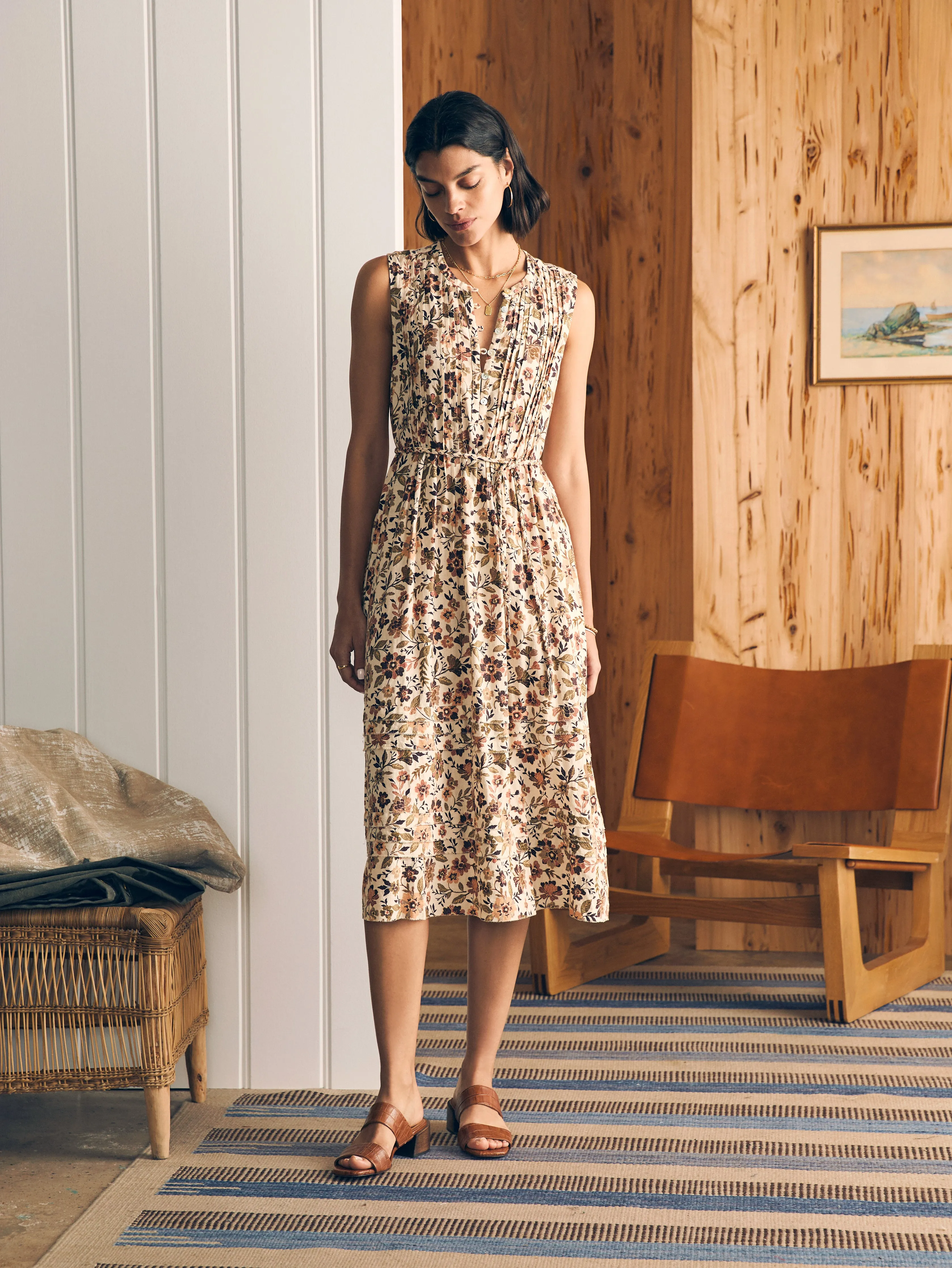 Isha Midi Dress - Taos Floral sold by Faherty product image thumbnail 3
