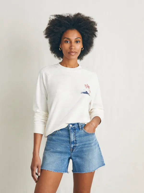 Cabana Towel Terry Crew - Scenic Volcanic Island sold by Faherty