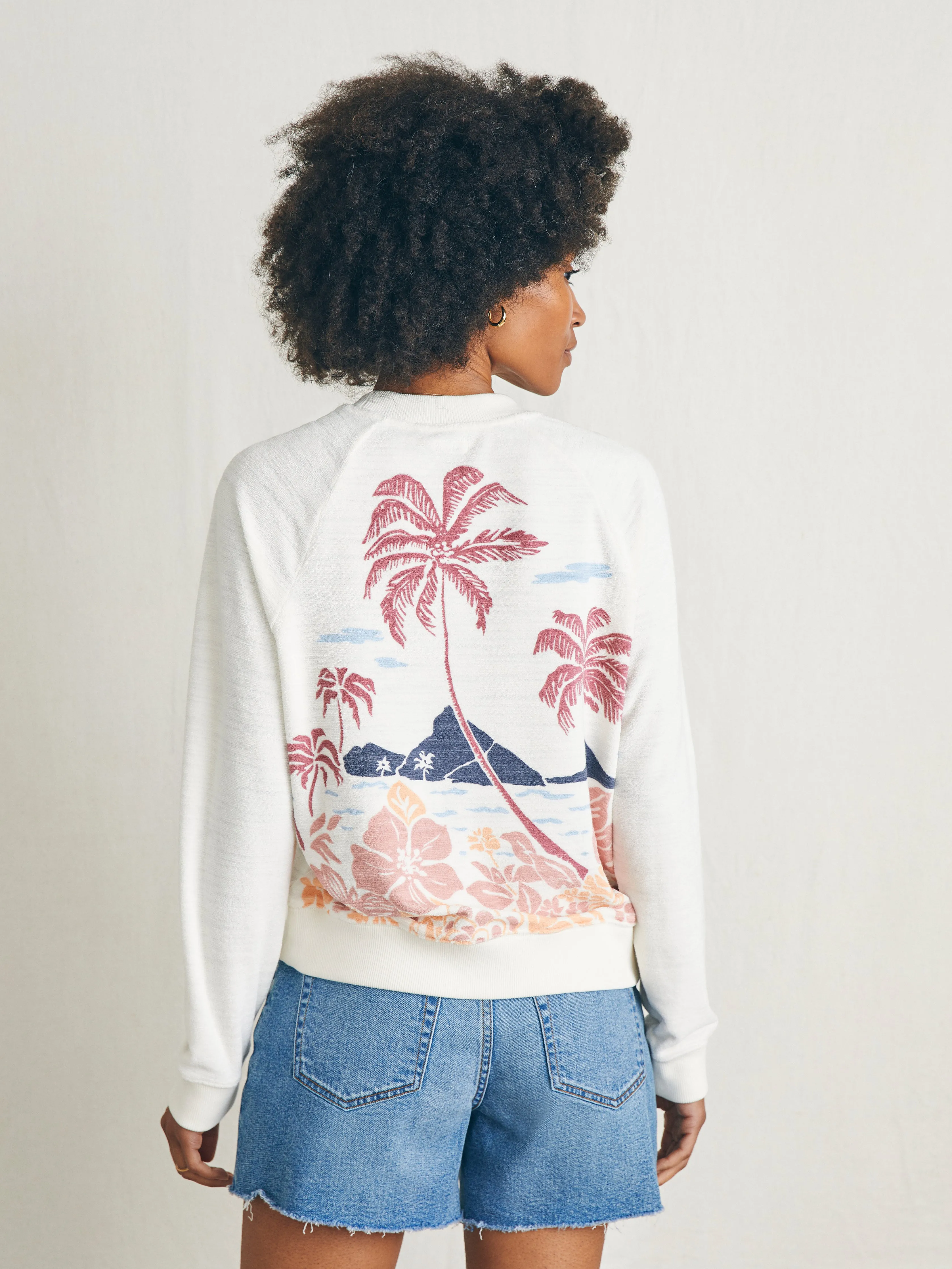 Cabana Towel Terry Crew - Scenic Volcanic Island sold by Faherty product image thumbnail 5