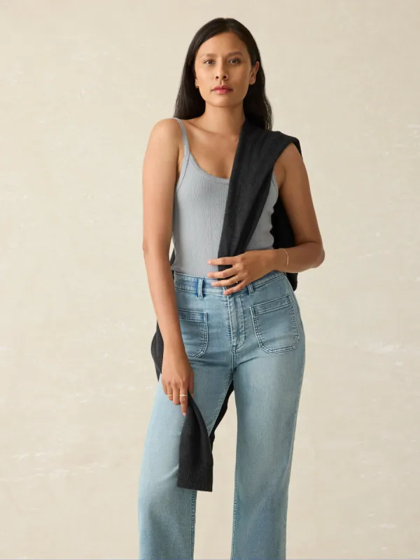 Pacific Pointelle Tank - Tradewinds sold by Faherty