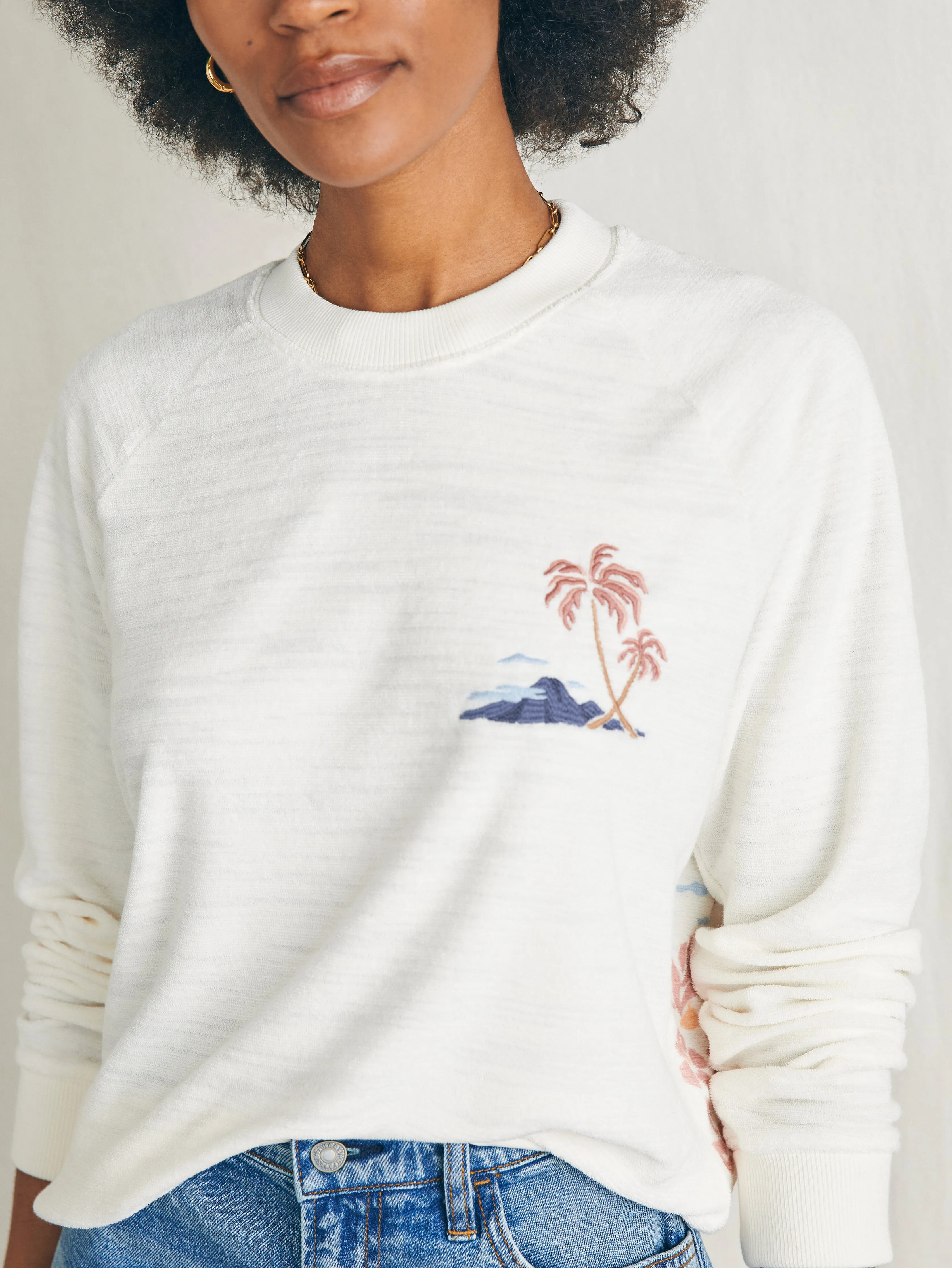 Cabana Towel Terry Crew - Scenic Volcanic Island sold by Faherty product image thumbnail 4