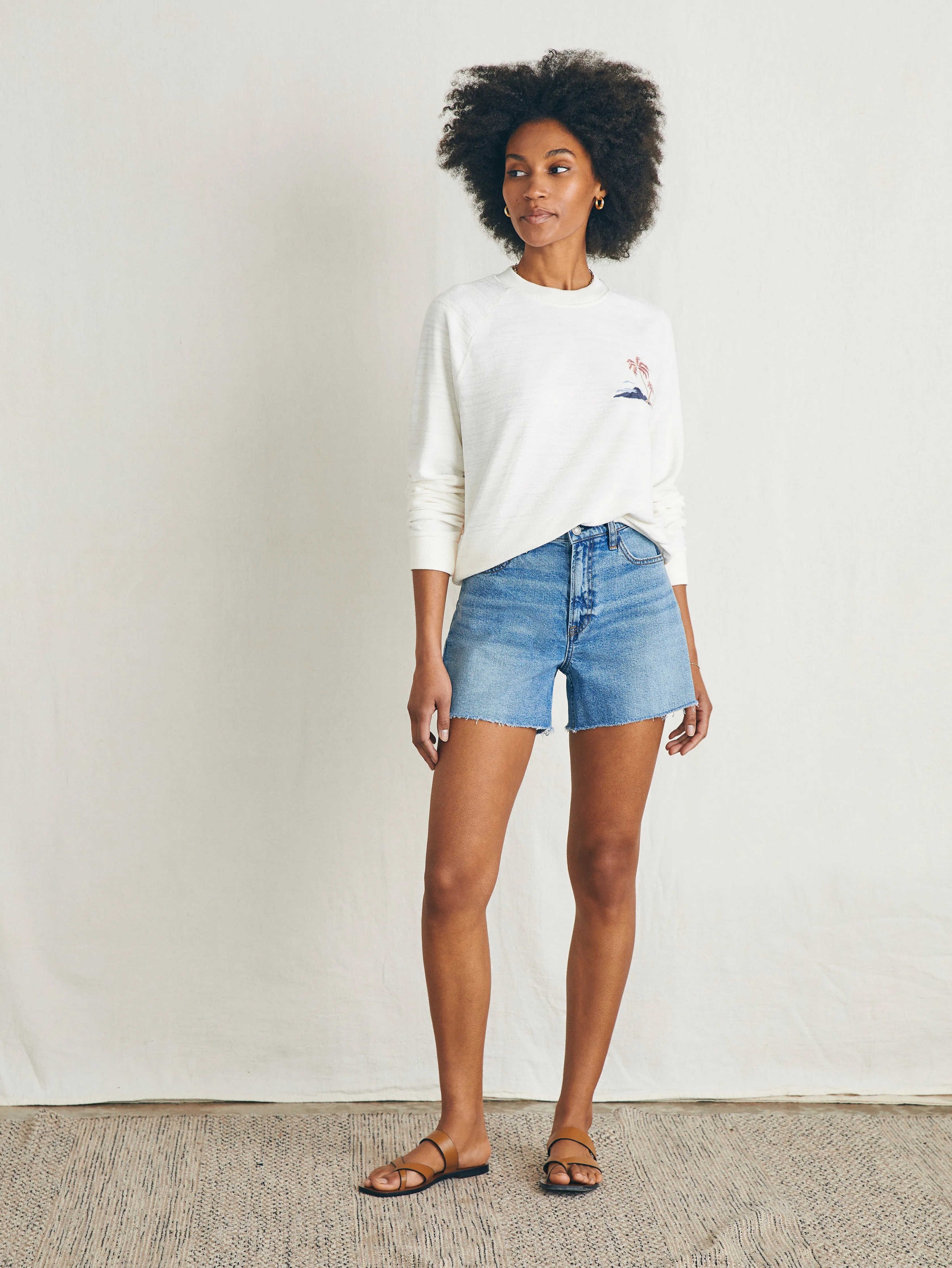 Cabana Towel Terry Crew - Scenic Volcanic Island sold by Faherty product image thumbnail 3