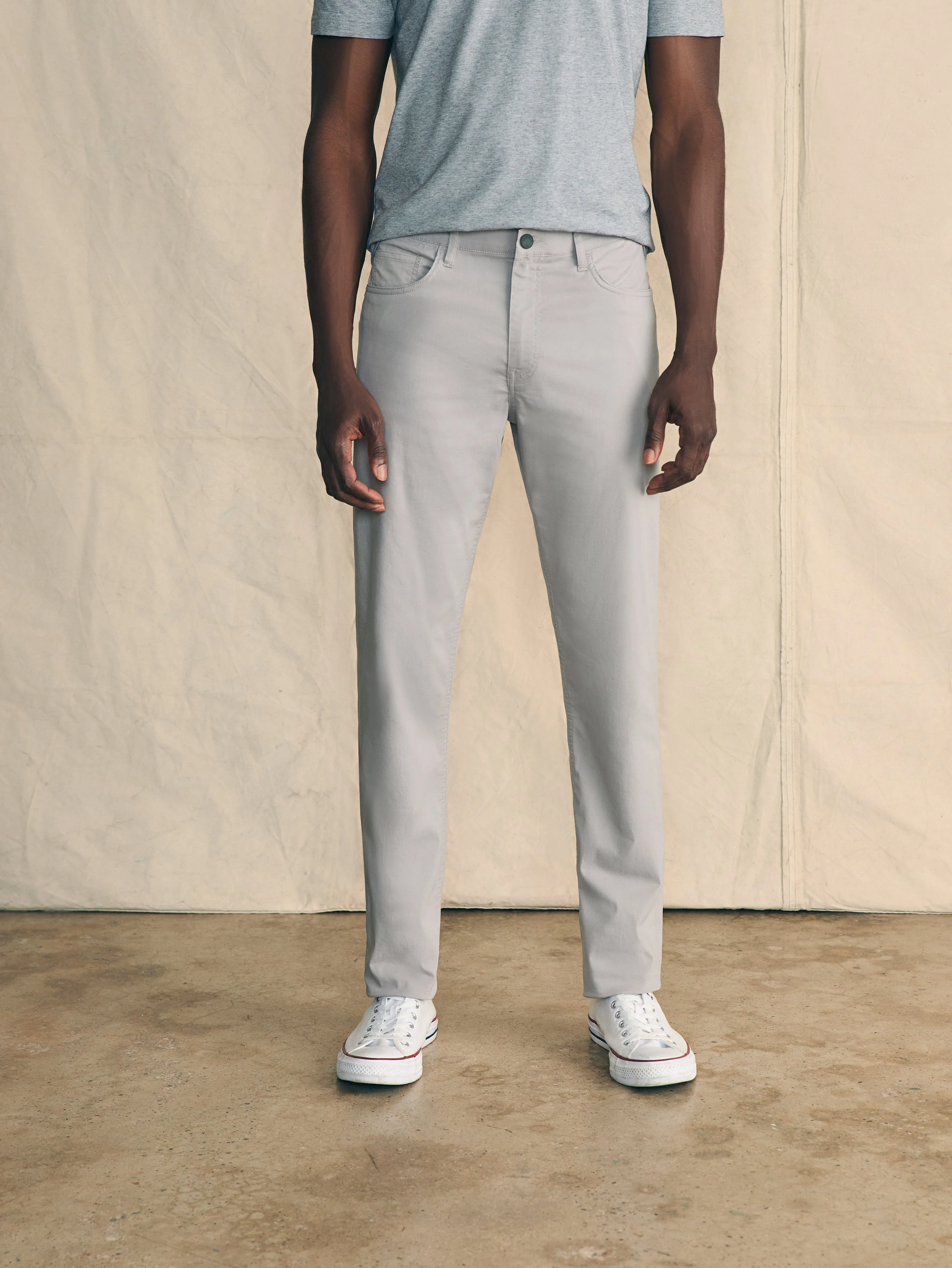 Movement™ 5-Pocket Pant - Fossil sold by Faherty product image thumbnail 2