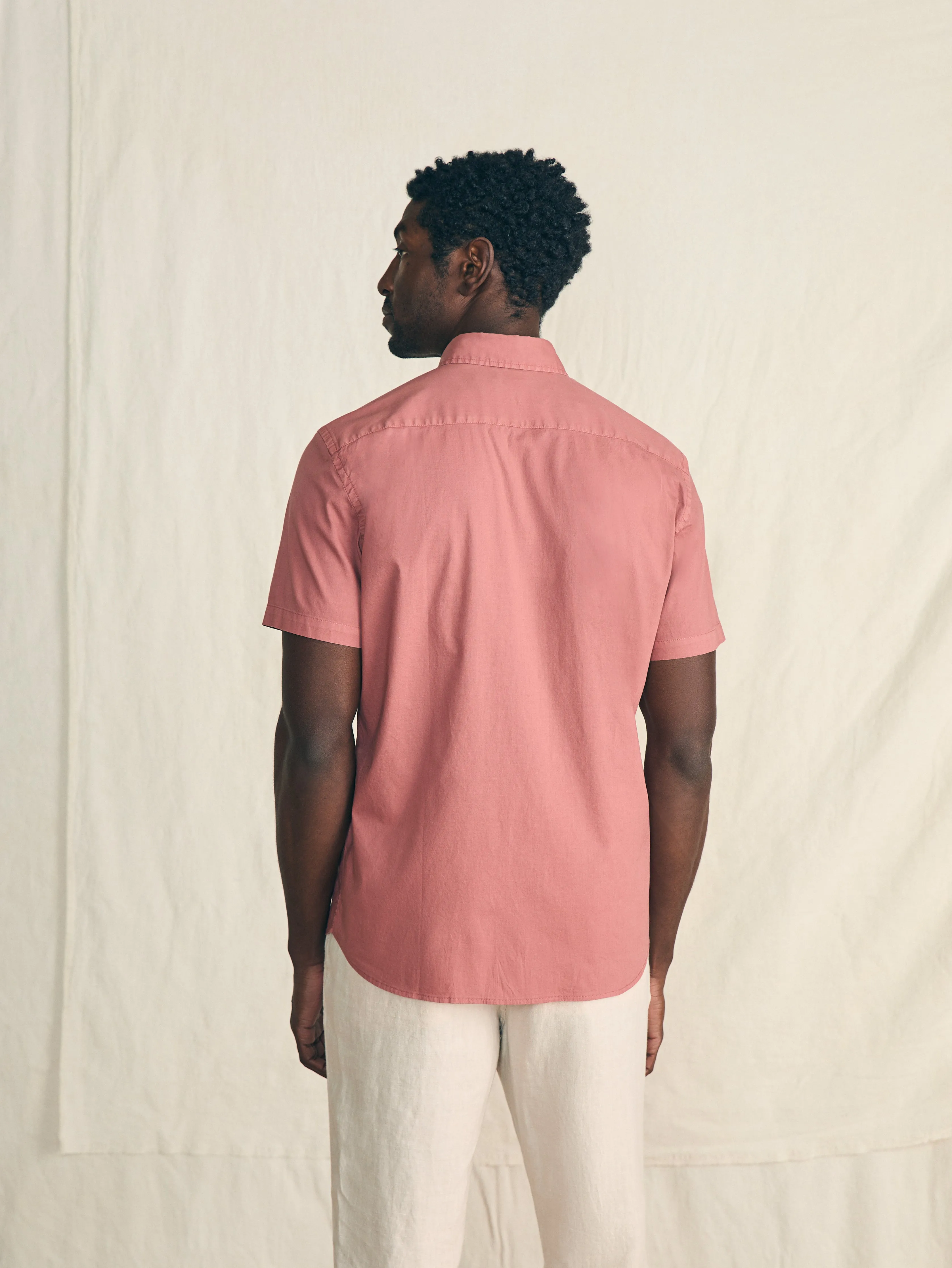 Short-Sleeve Stretch Playa Shirt - Faded Flag sold by Faherty product image thumbnail 5
