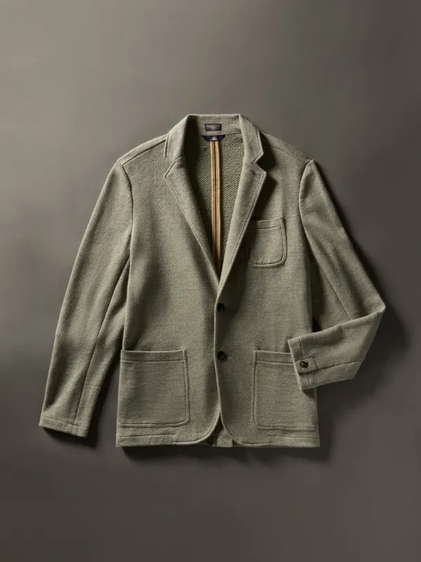 Inlet Knit Blazer (Tall) - Olive Brush Melange sold by Faherty