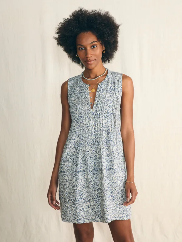 Isha Dress - Cream Imma Floral sold by Faherty