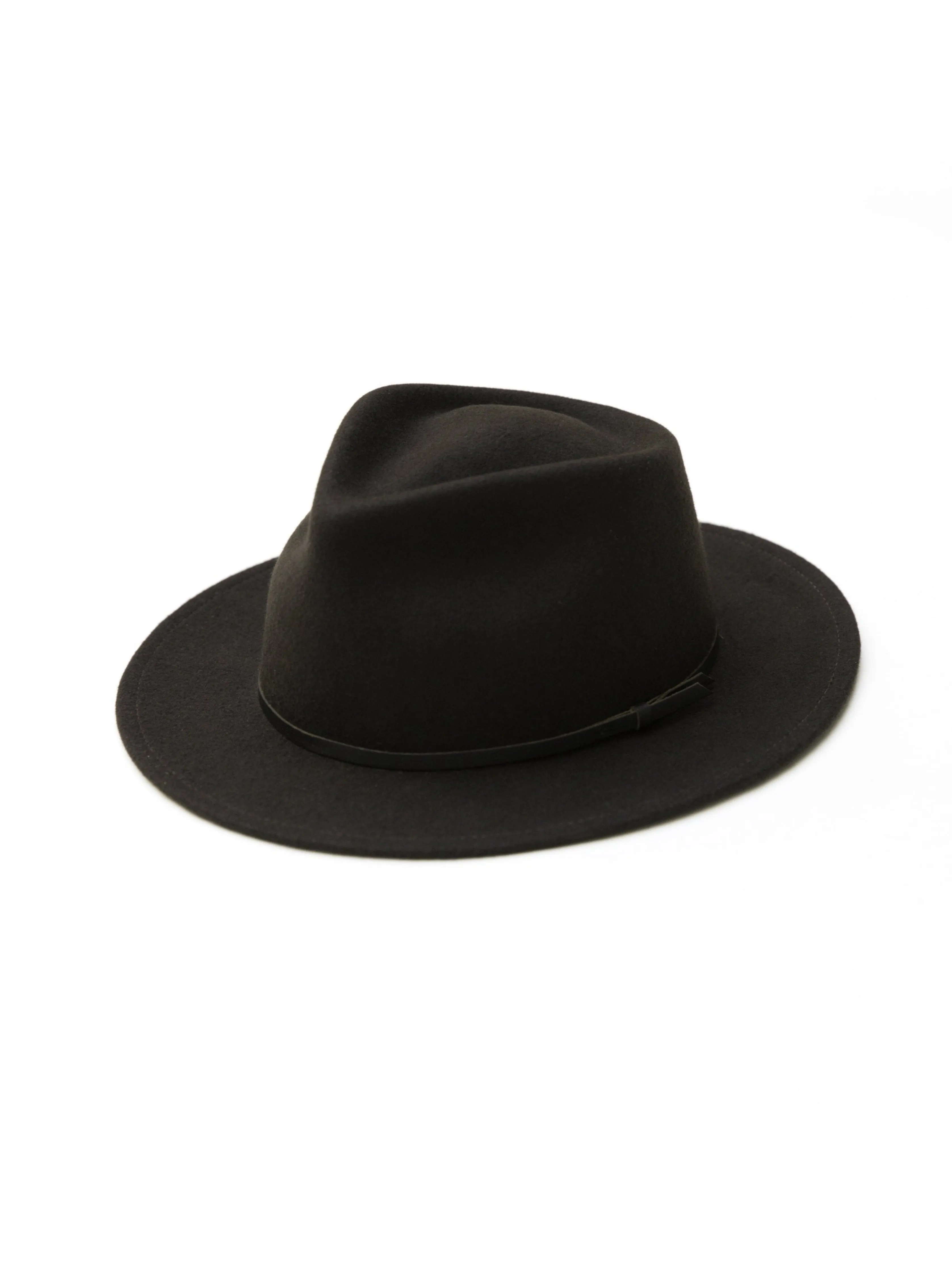 Yellow 108 Eastwood Hat - Dark Brown sold by Faherty