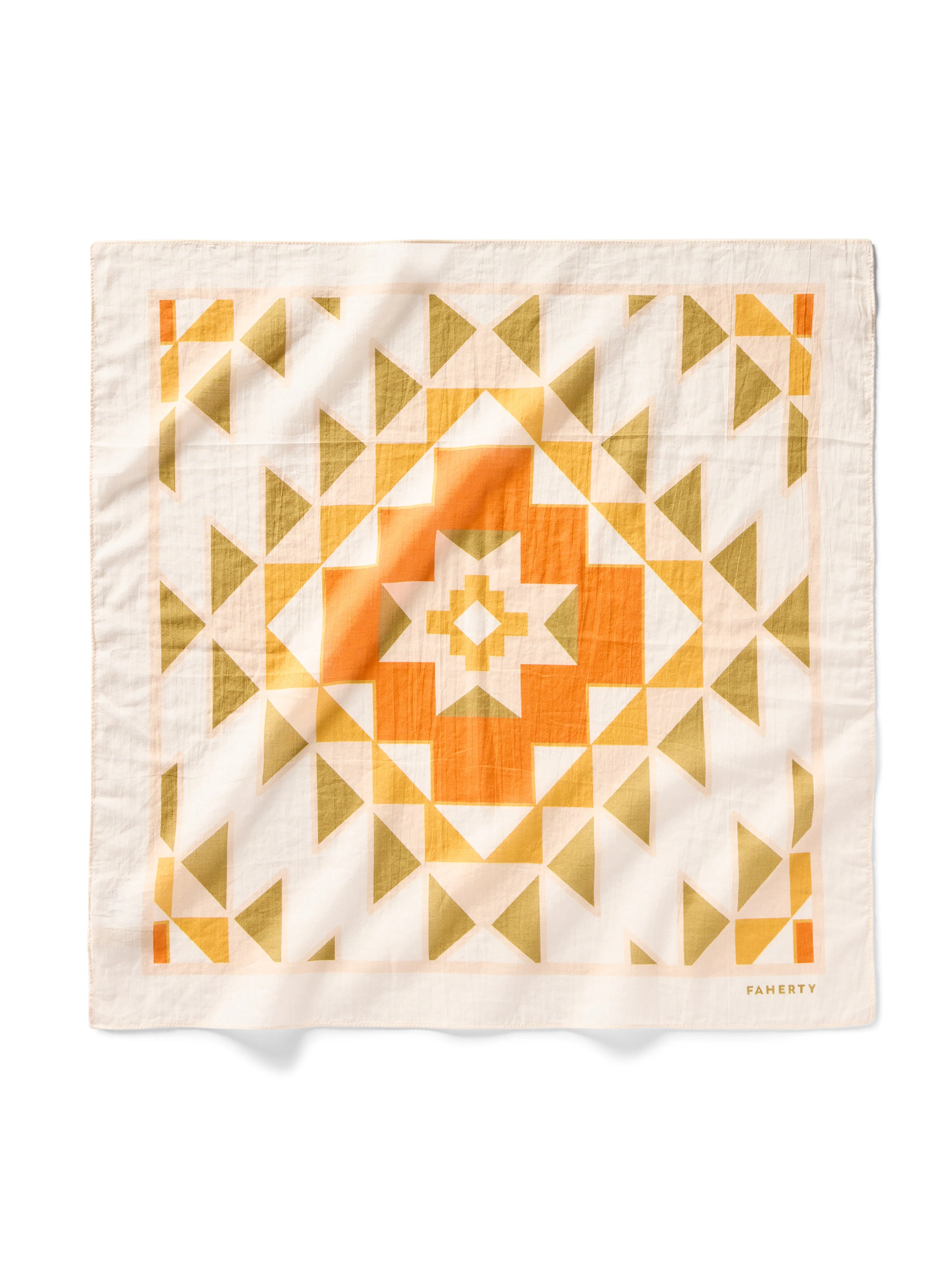 B.YELLOWTAIL Bandana - Cream sold by Faherty product image thumbnail 4