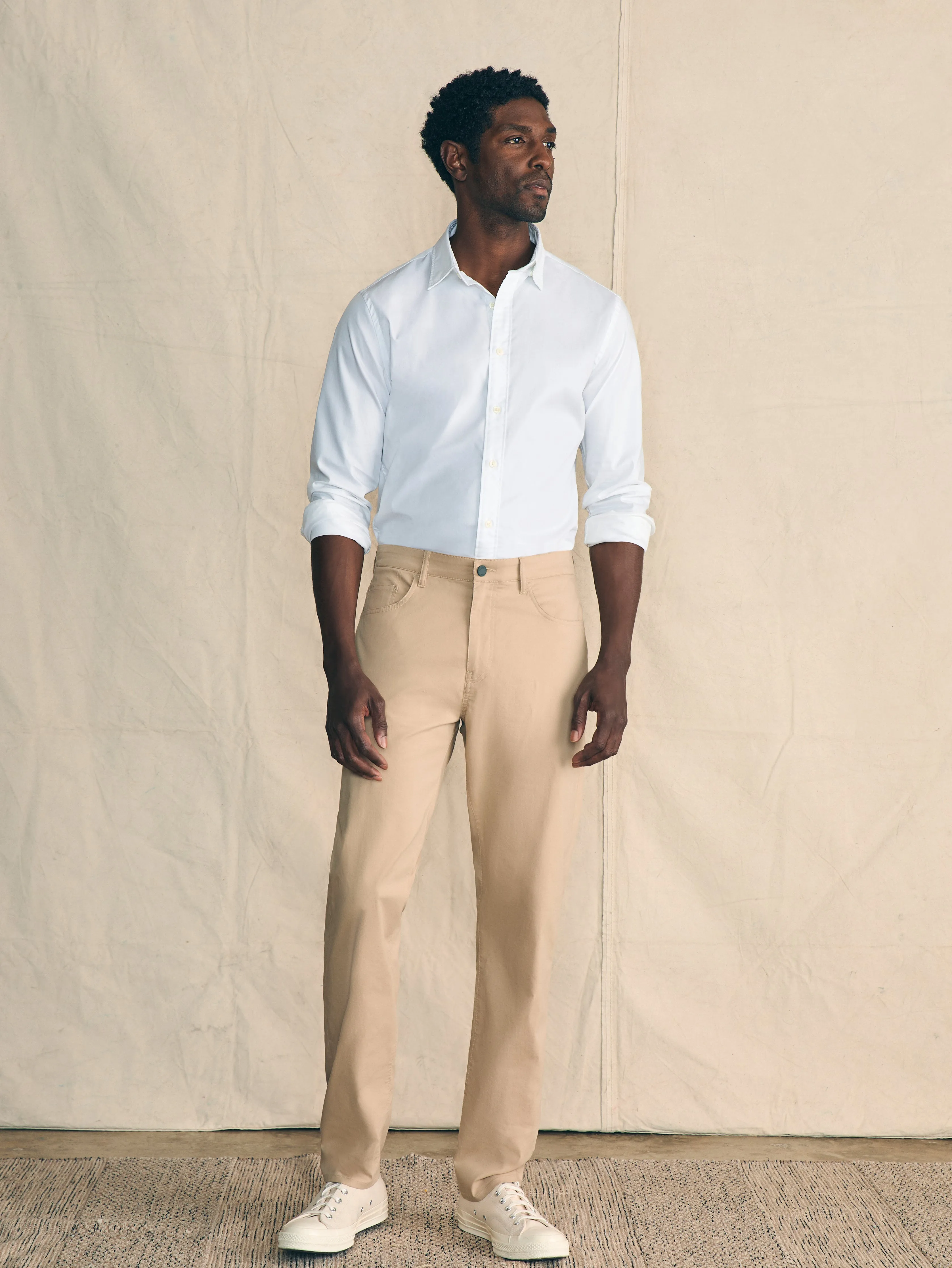 Movement™ Shirt (Tall) - Cloud White sold by Faherty product image thumbnail 5
