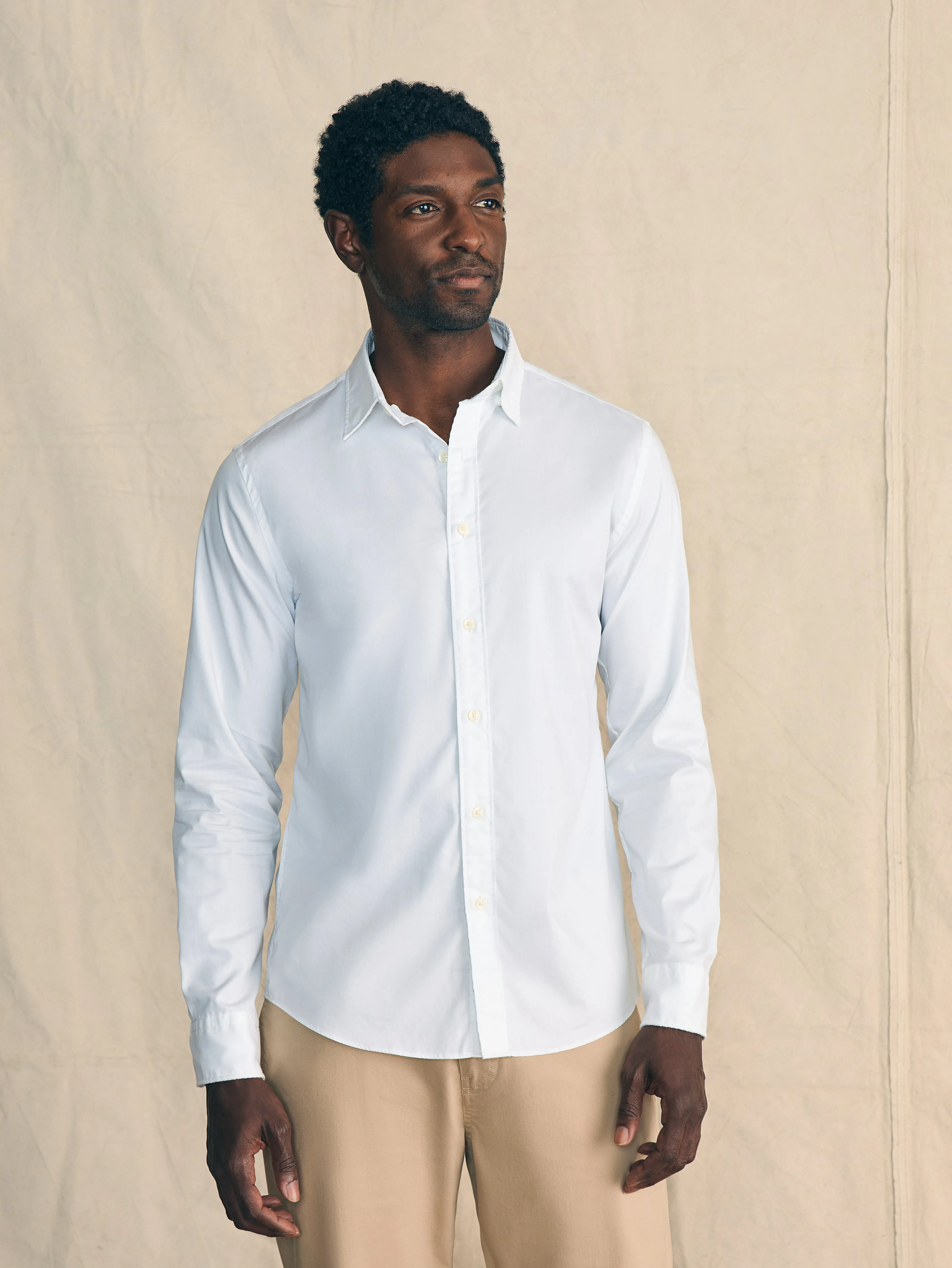 Movement™ Shirt (Tall) - Cloud White sold by Faherty product image thumbnail 2