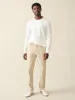 Stretch Terry 5-Pocket Pant - Stone sold by Faherty