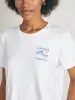 Surfrider Sunwashed Cropped Tee - White sold by Faherty