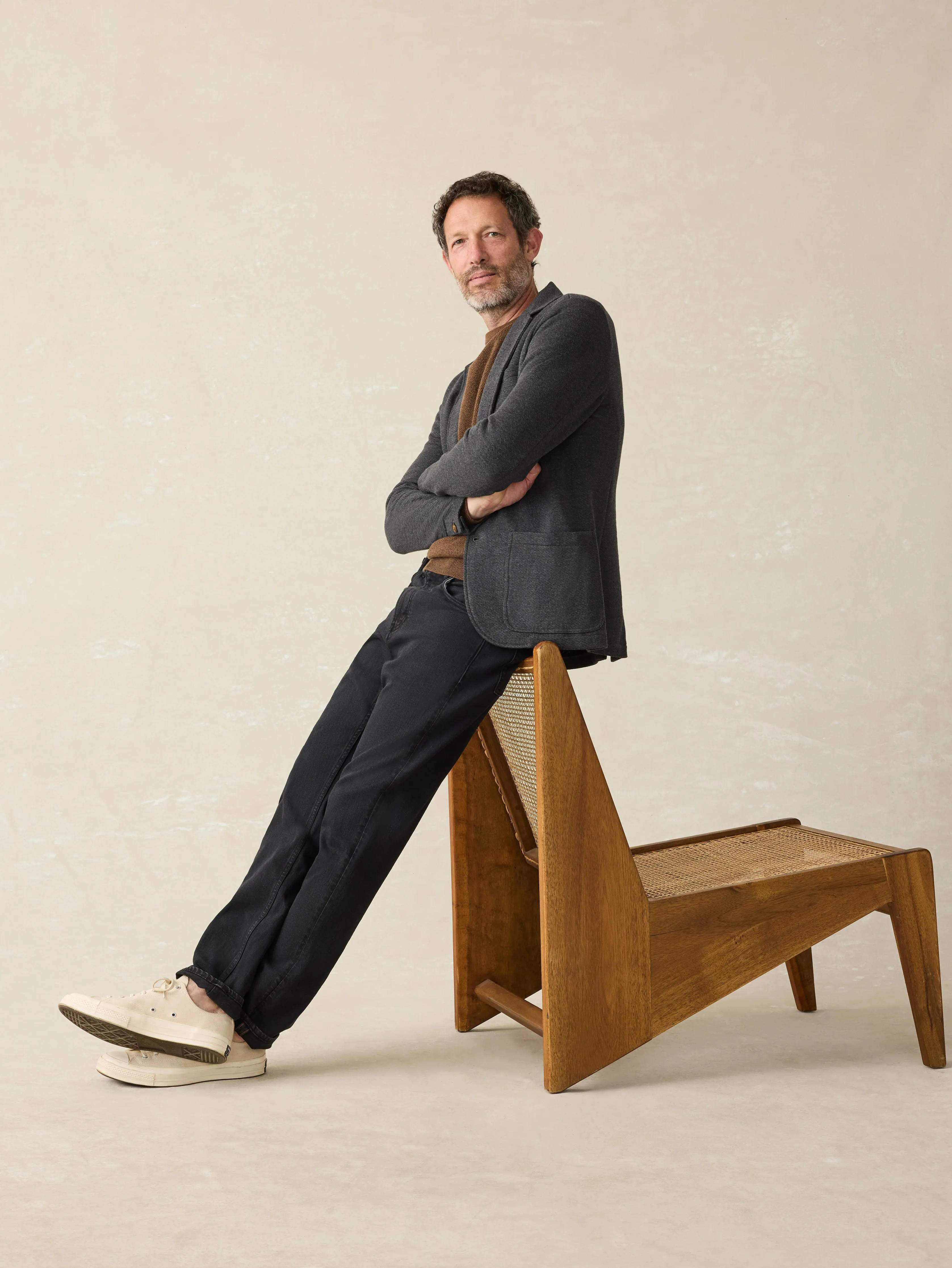 Inlet Knit Blazer (Short) - Black Sky Melange sold by Faherty product image thumbnail 5