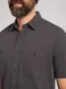 Short-Sleeve Sunwashed Knit Shirt - Washed Black sold by Faherty