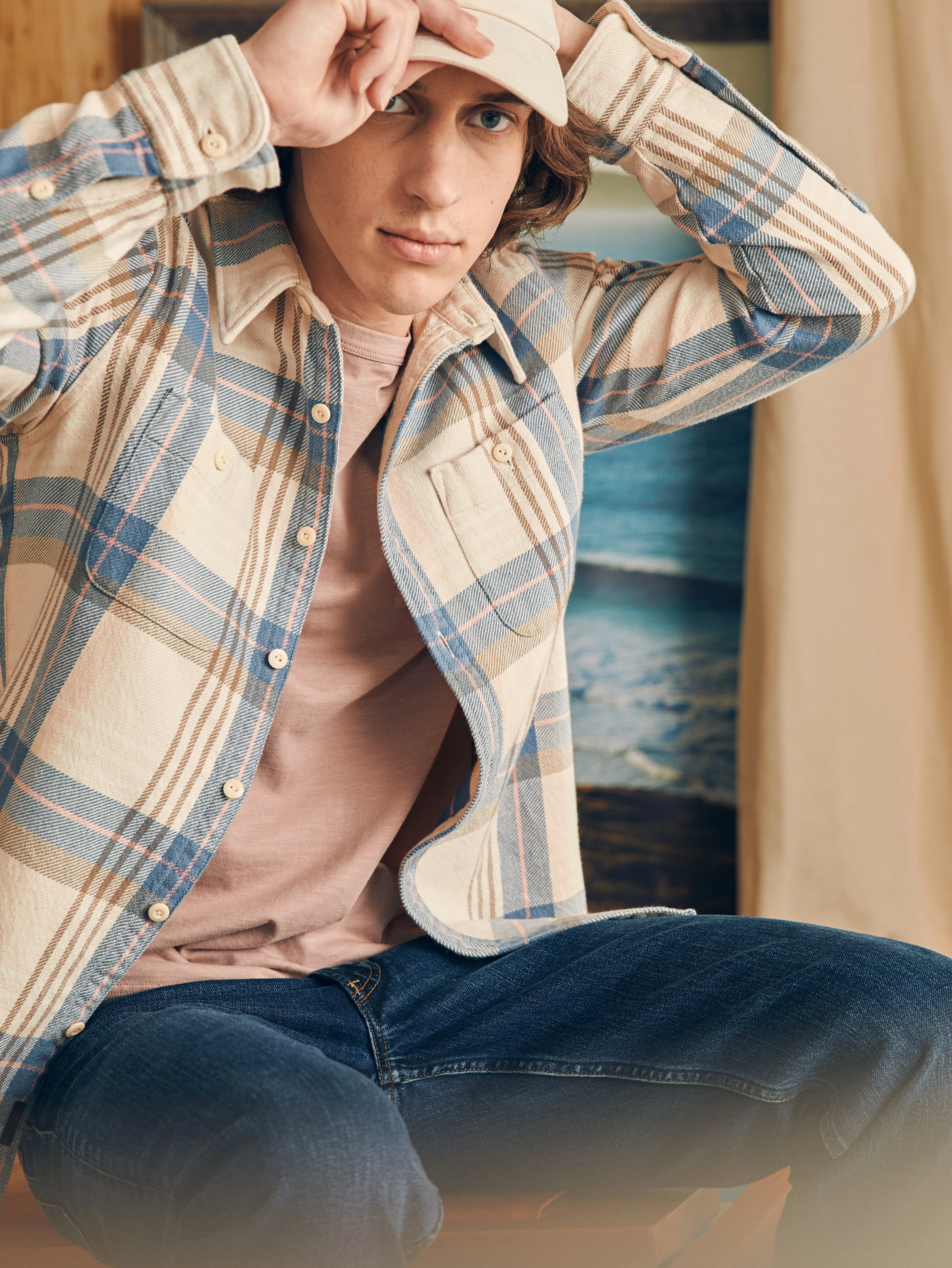 Surf Flannel - Spring Evening sold by Faherty product image thumbnail 4