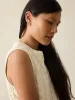 Sunwashed Sweater Vest - White Shell sold by Faherty
