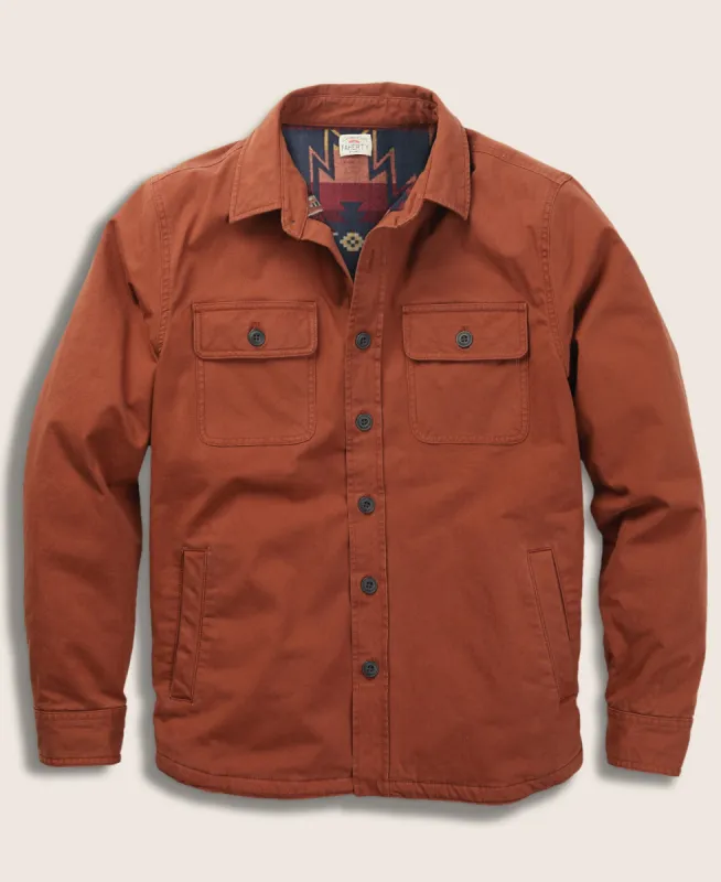 Doug Good Feather Stretch Blanket Lined CPO - Dark Chestnut sold by Faherty