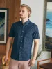 Short-Sleeve Stretch Playa Shirt - Midnight Fishscale sold by Faherty
