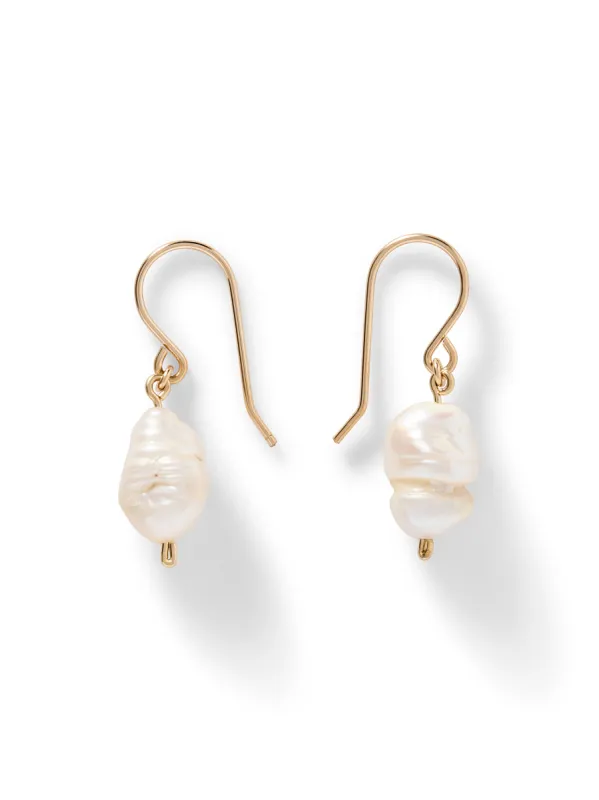 Swell Life Baroque Pearl Earrings - Pearl sold by Faherty