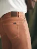 Stretch Terry 5-Pocket Pant (34" Inseam) - Mesa Red sold by Faherty