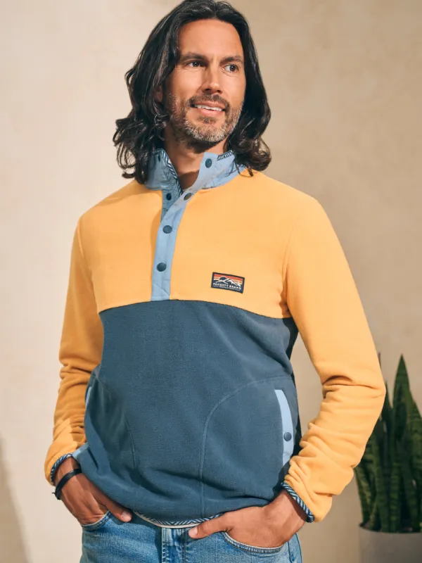 Low Pile Fleece Popover - Fall Sun Atlantic sold by Faherty