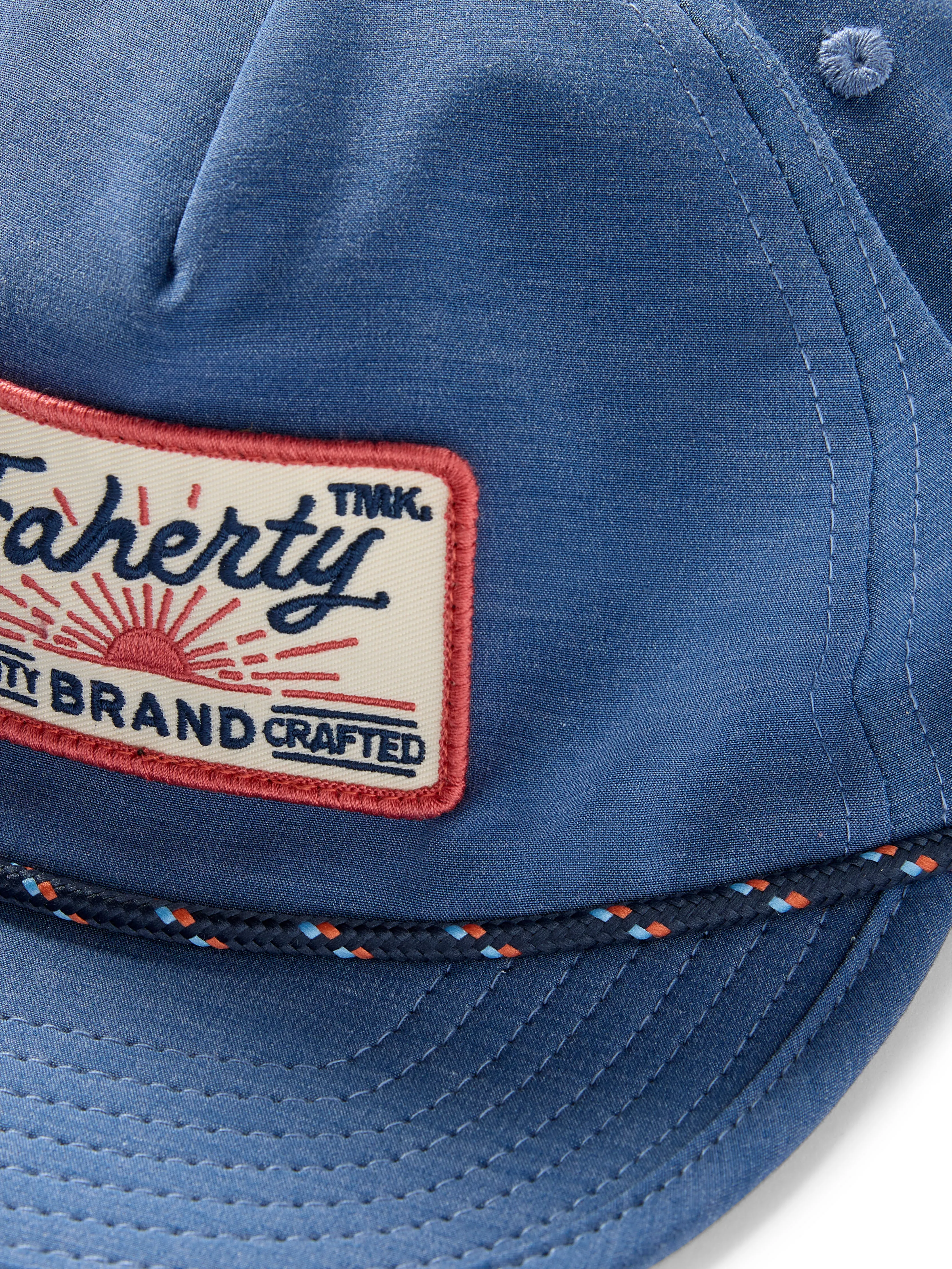 Corded All Day Hat - Navy Red sold by Faherty product image thumbnail 2