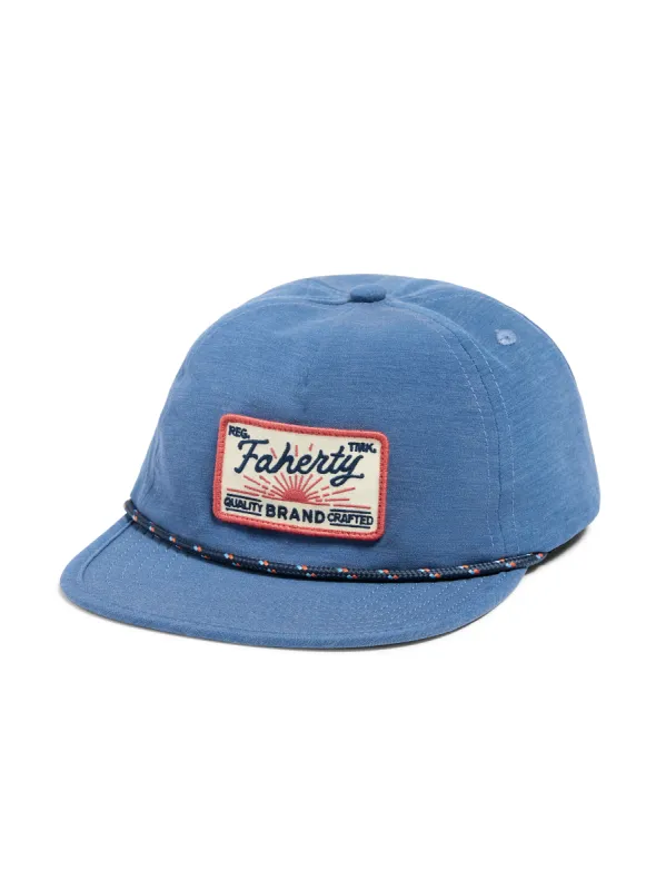 Corded All Day Hat - Navy Red sold by Faherty