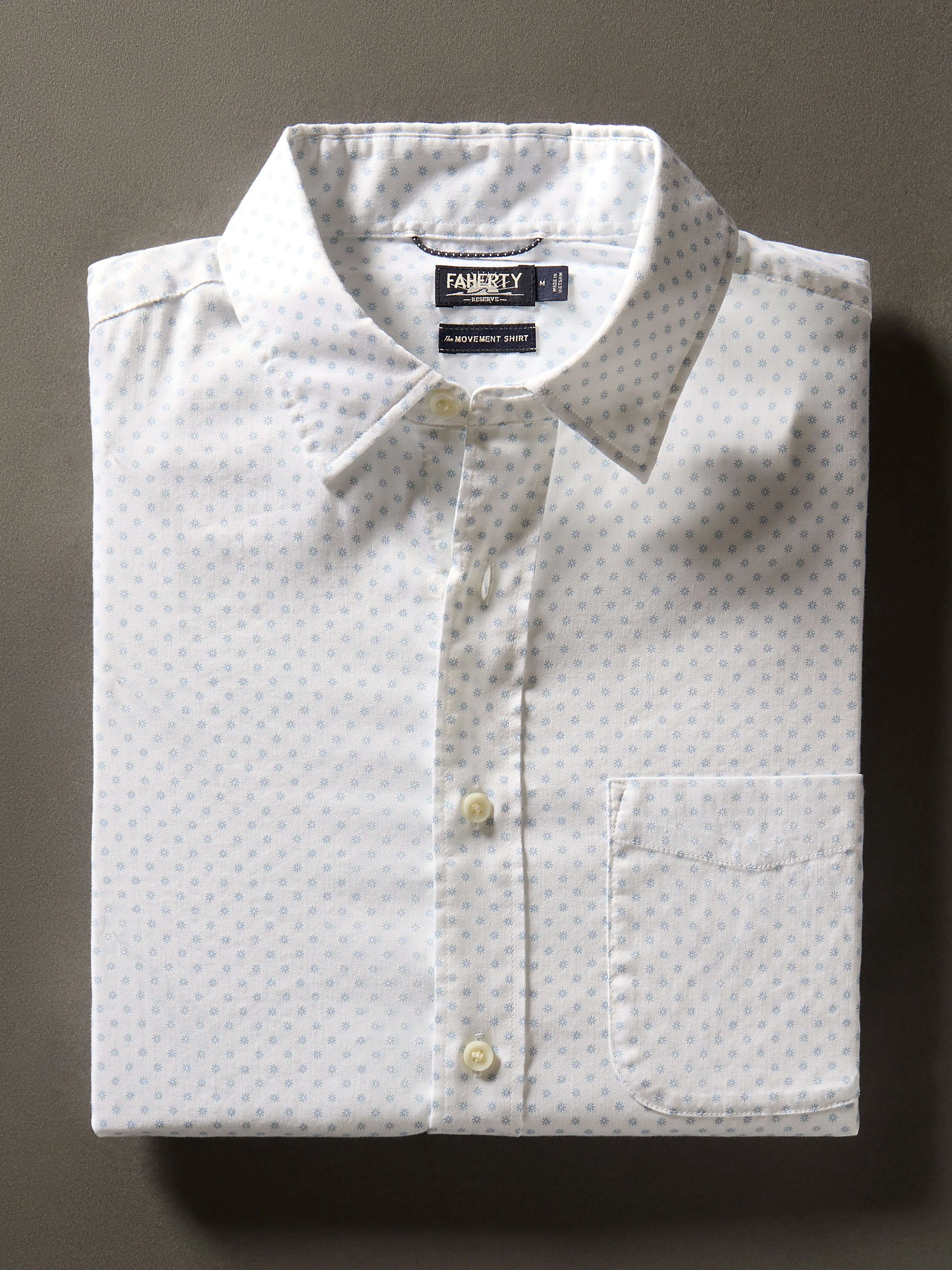 Movement™ Short-Sleeve Shirt - Mist Sunburst sold by Faherty
