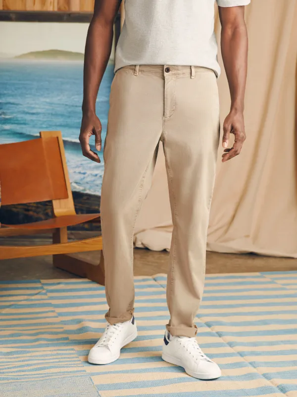Coastline Stretch Chino (32" Inseam) - Utility Khaki sold by Faherty