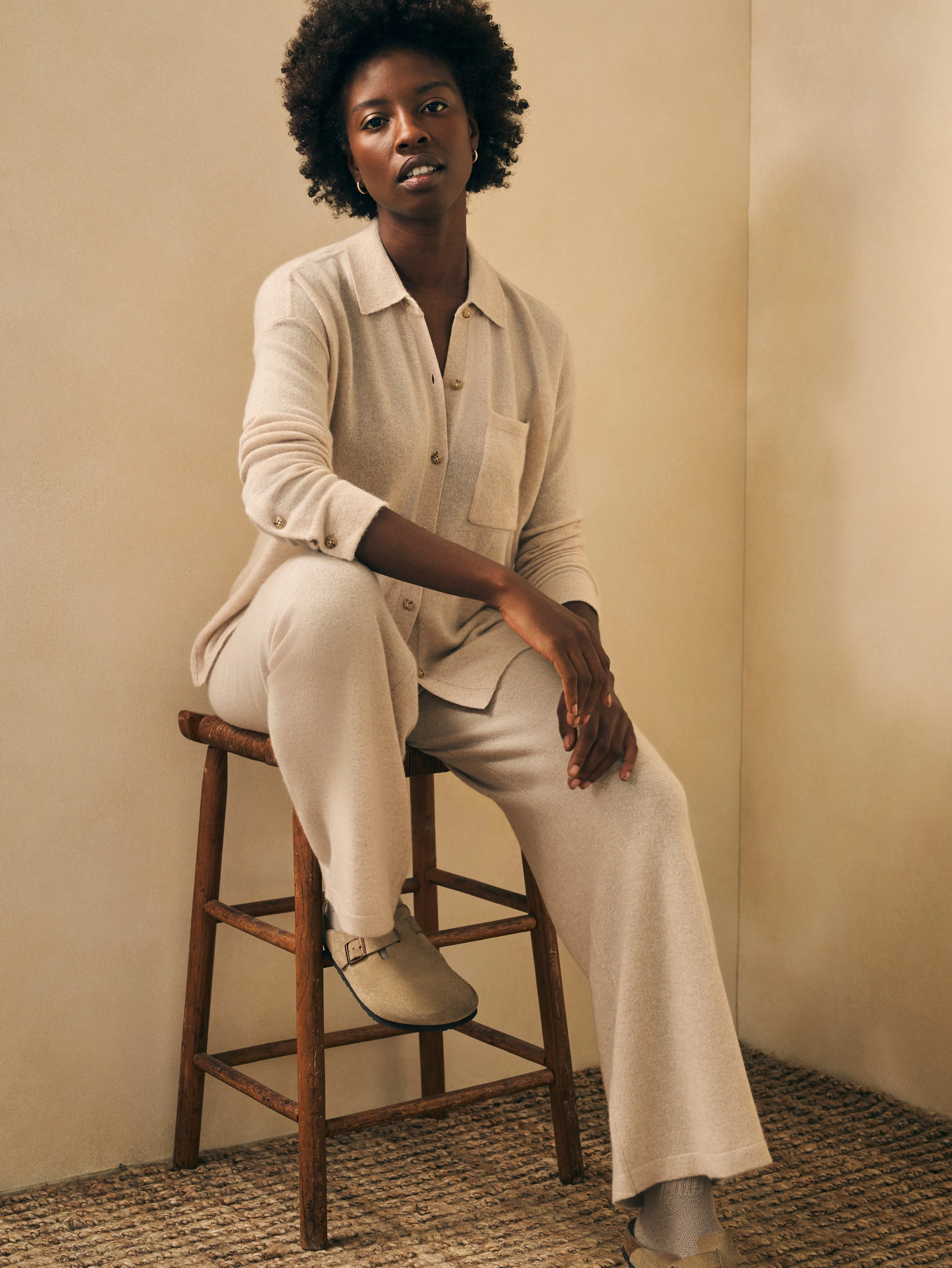 Cloud Cashmere™ Pant - Oatmeal Heather sold by Faherty product image thumbnail 4