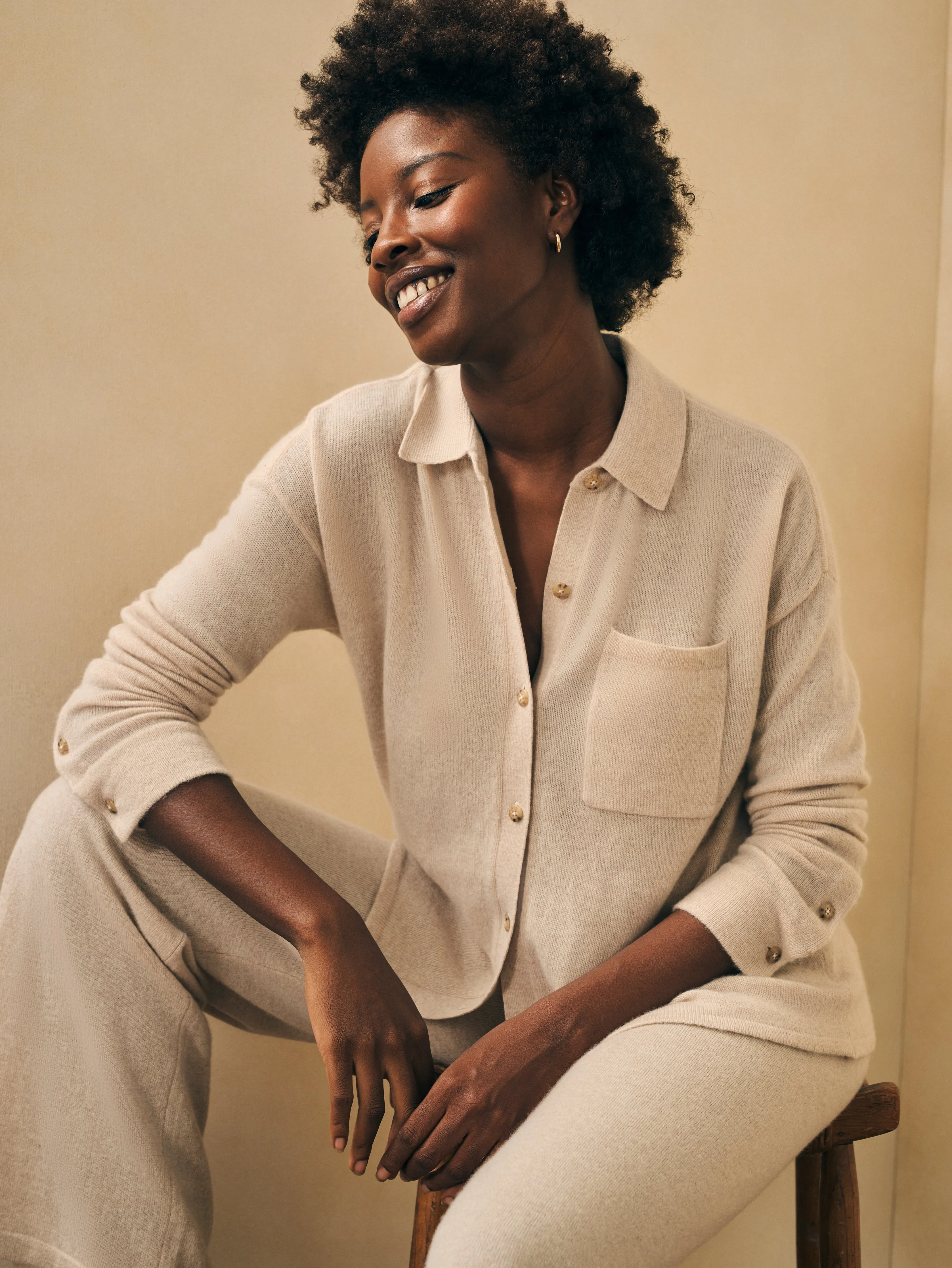 Cloud Cashmere™ Pant - Oatmeal Heather sold by Faherty product image thumbnail 3