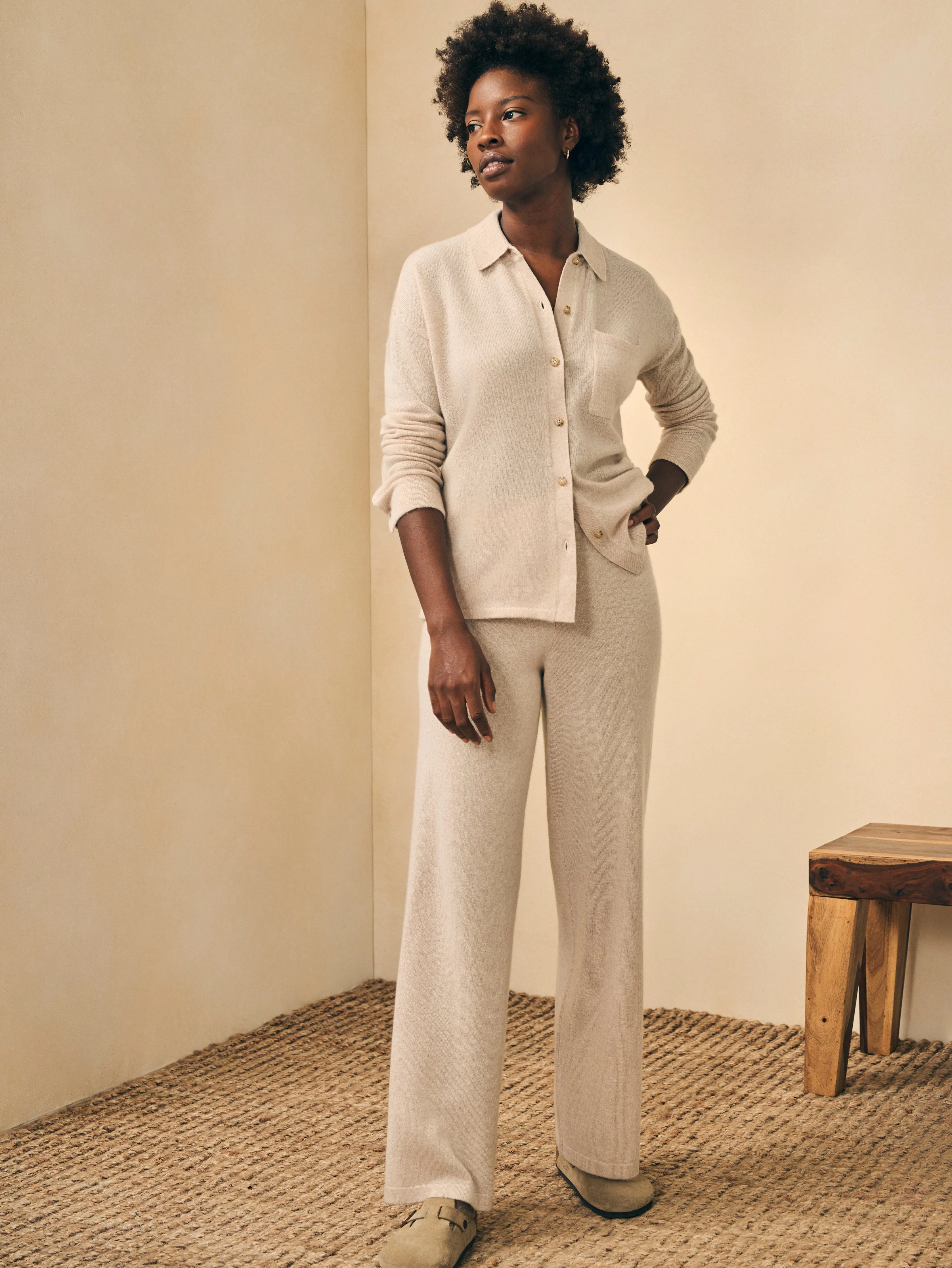 Cloud Cashmere™ Pant - Oatmeal Heather sold by Faherty product image thumbnail 2