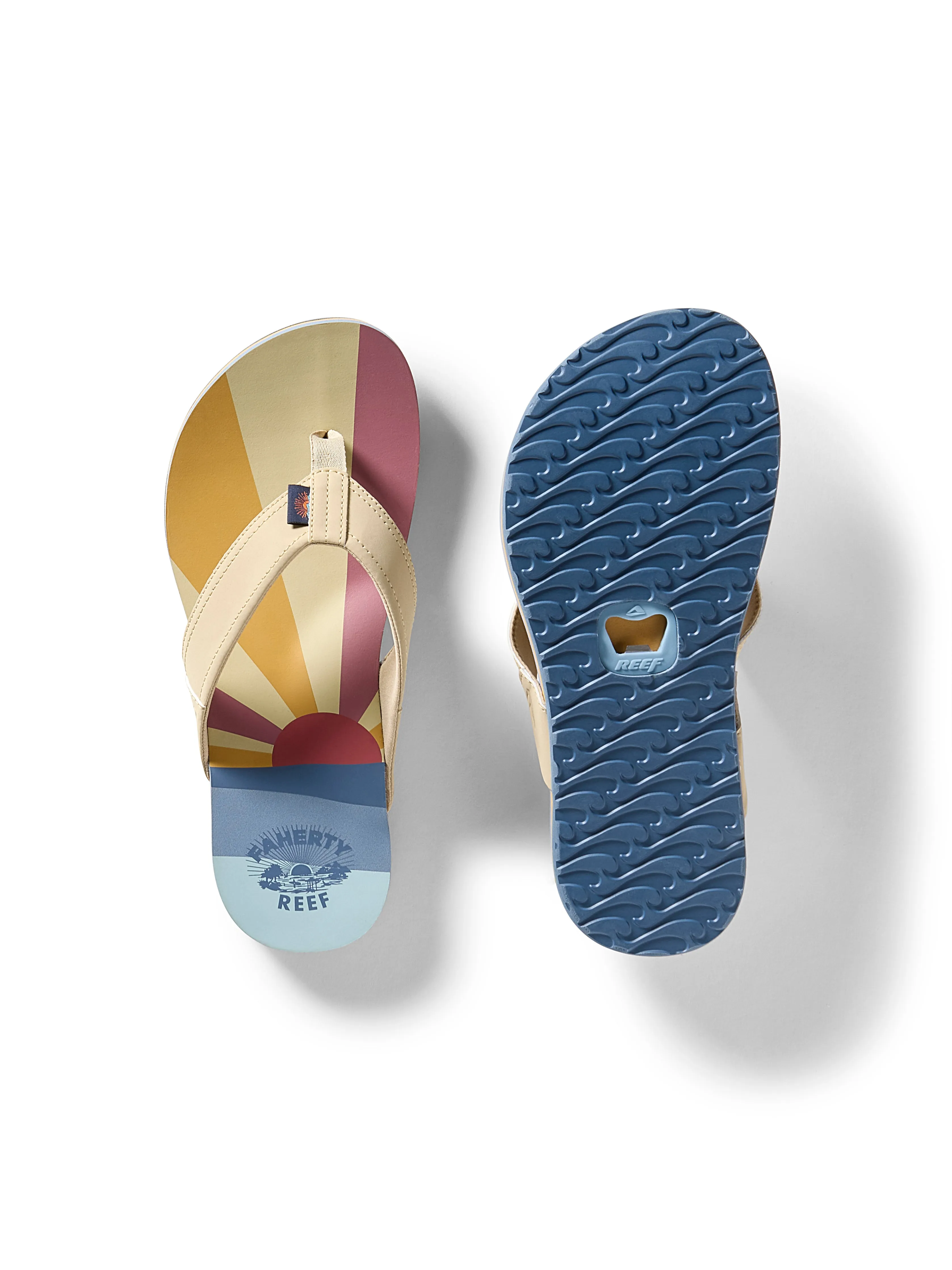 Faherty X REEF Unisex Eva Flip Flop - Sun And Wave | Parallel