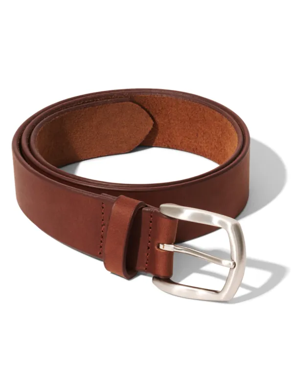 Leather Belt - Brown sold by Faherty