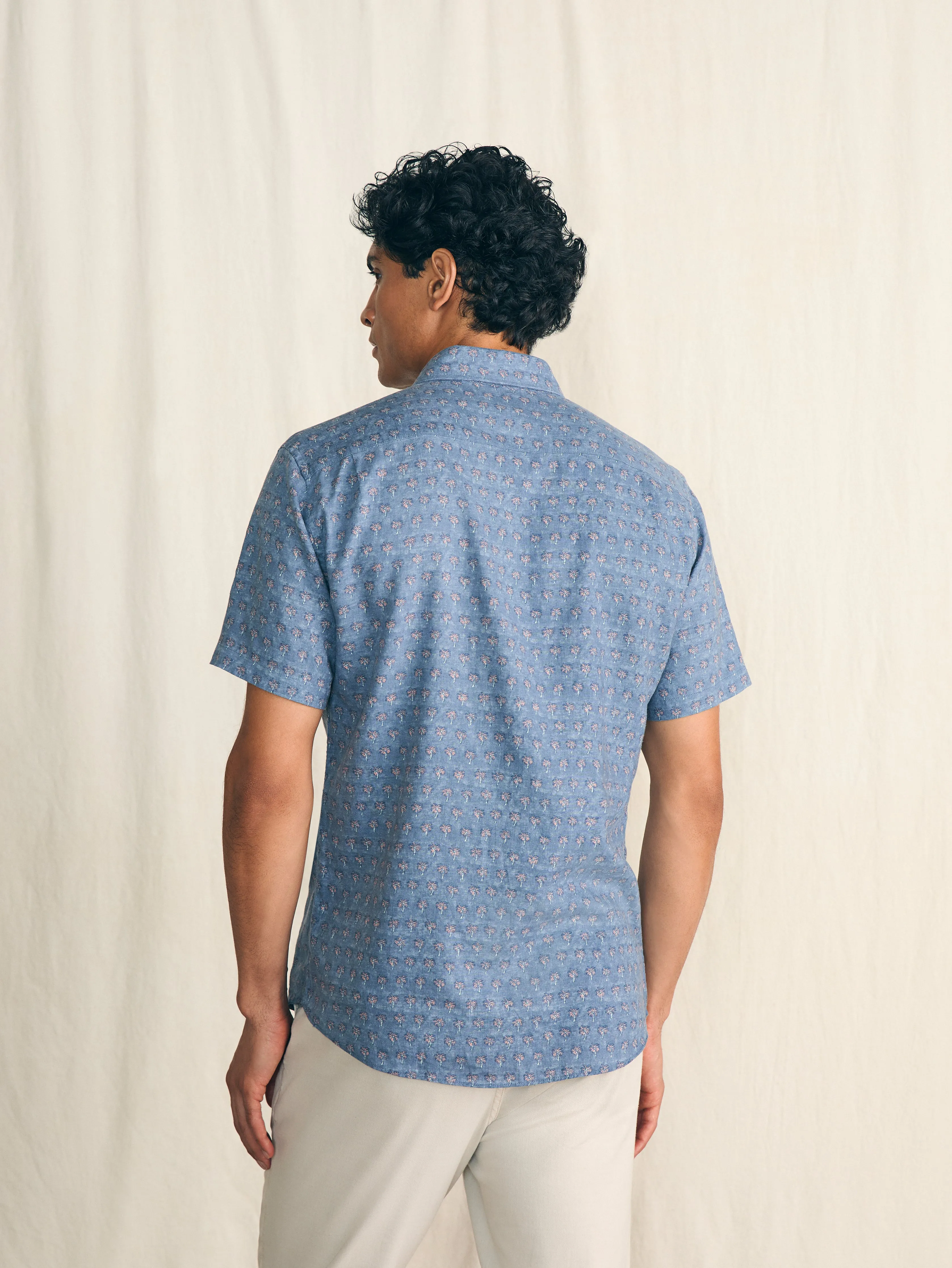 Short-Sleeve Breeze Shirt - Paradise Palm sold by Faherty product image thumbnail 5