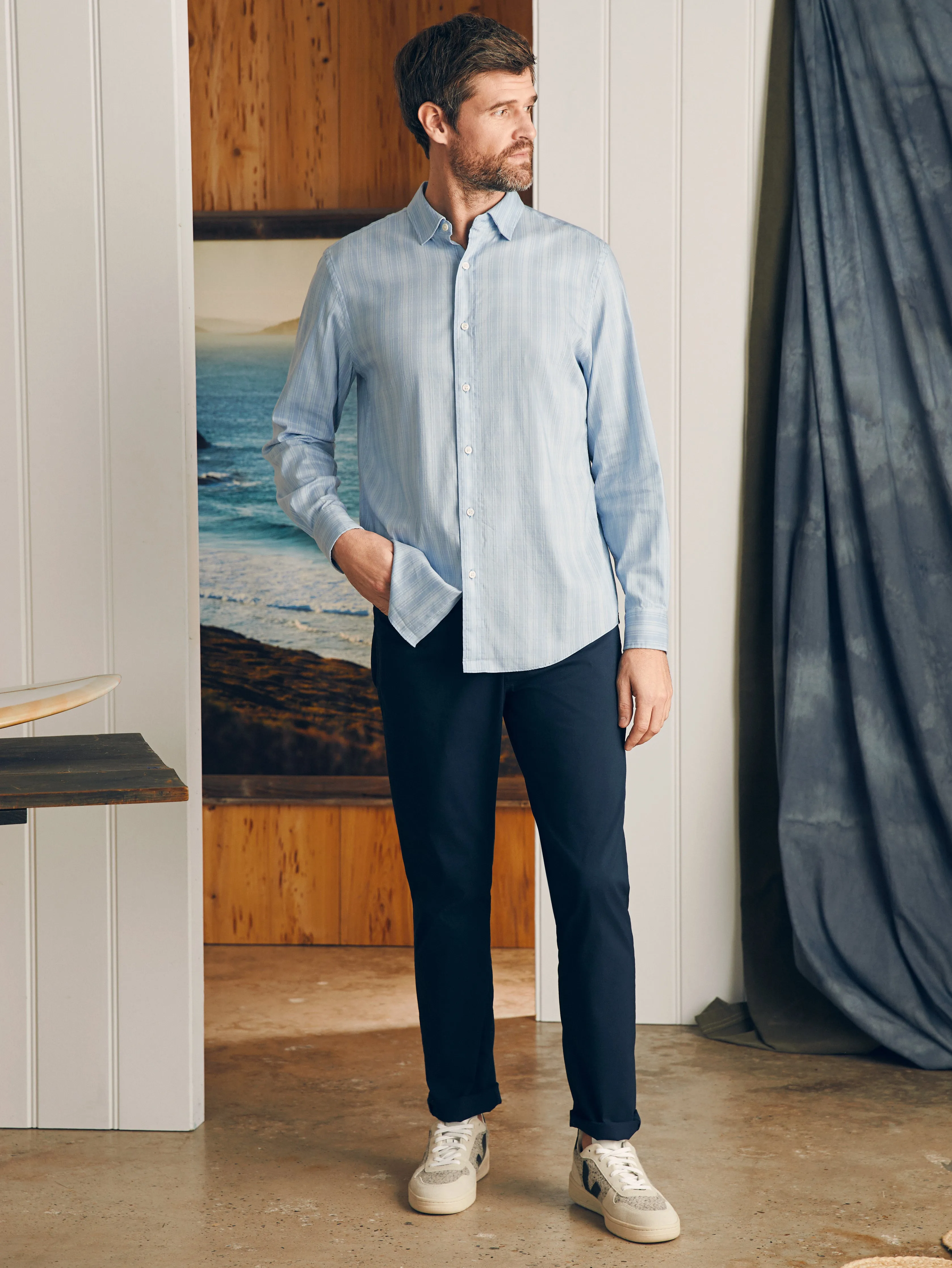 Movement™ Shirt Classic Fit - Ice Falls Plaid sold by Faherty product image thumbnail 3