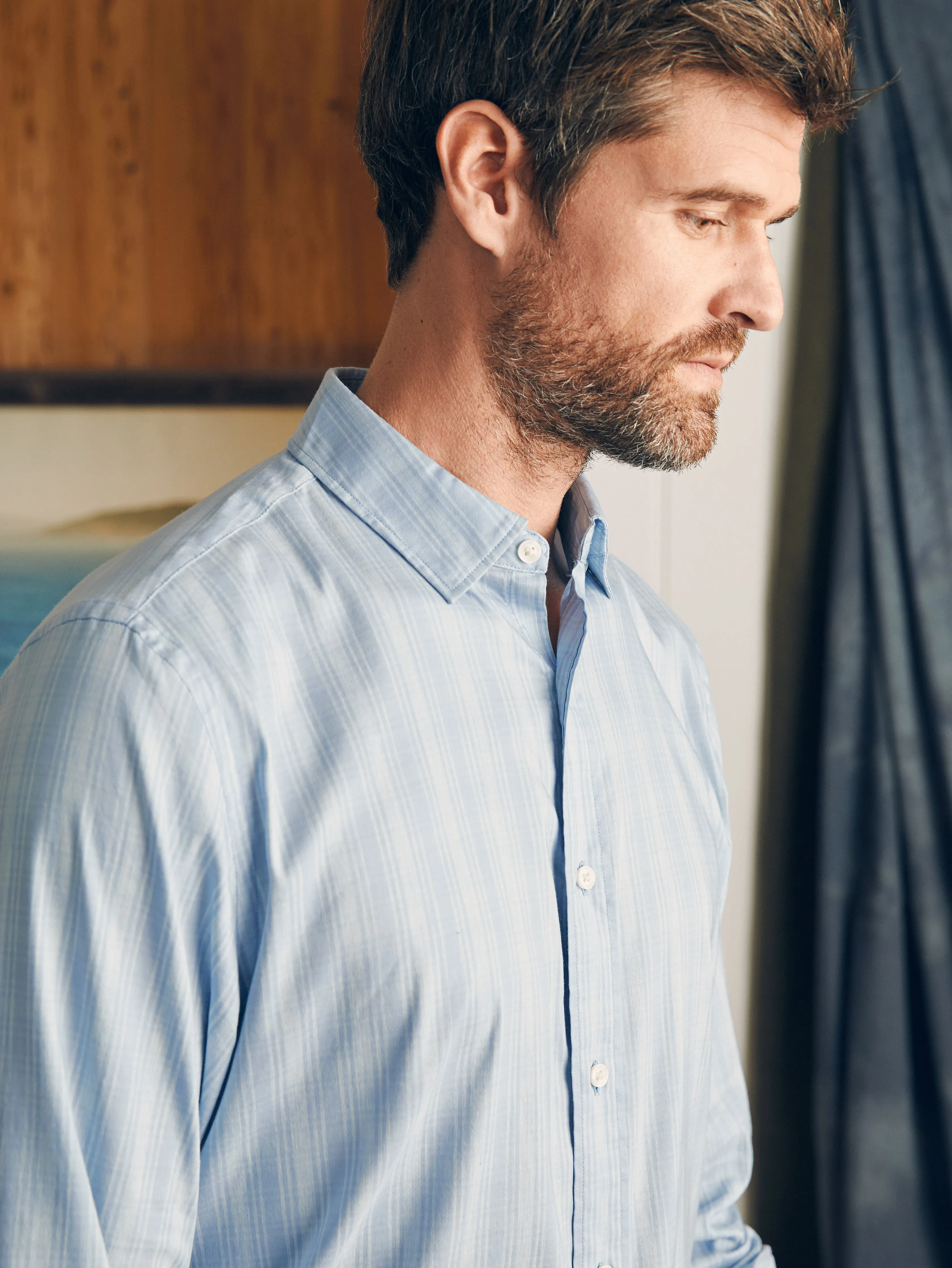 Movement™ Shirt Classic Fit - Ice Falls Plaid sold by Faherty product image thumbnail 2