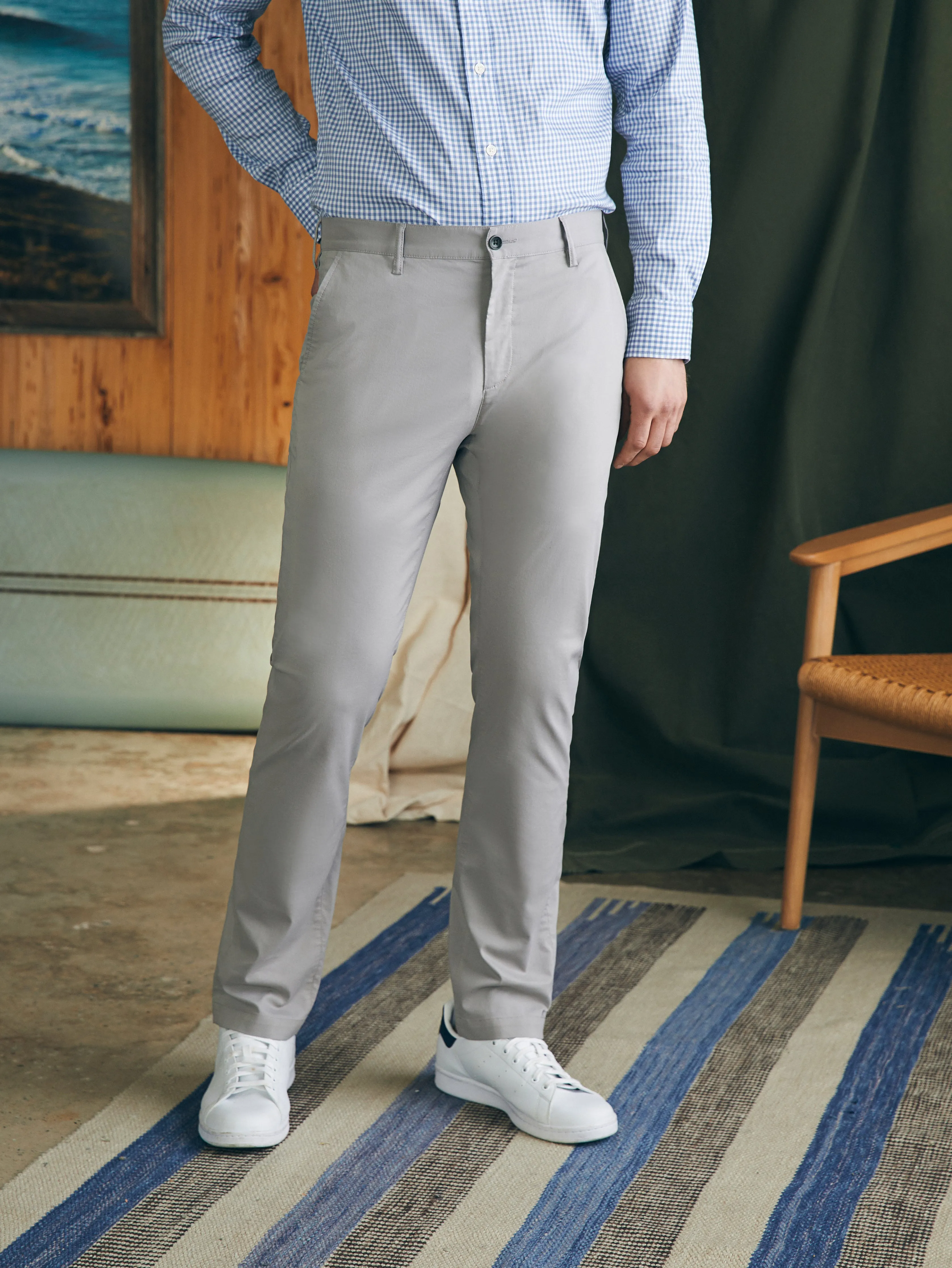Movement™ Chino Pant (34" Inseam) - Fossil sold by Faherty