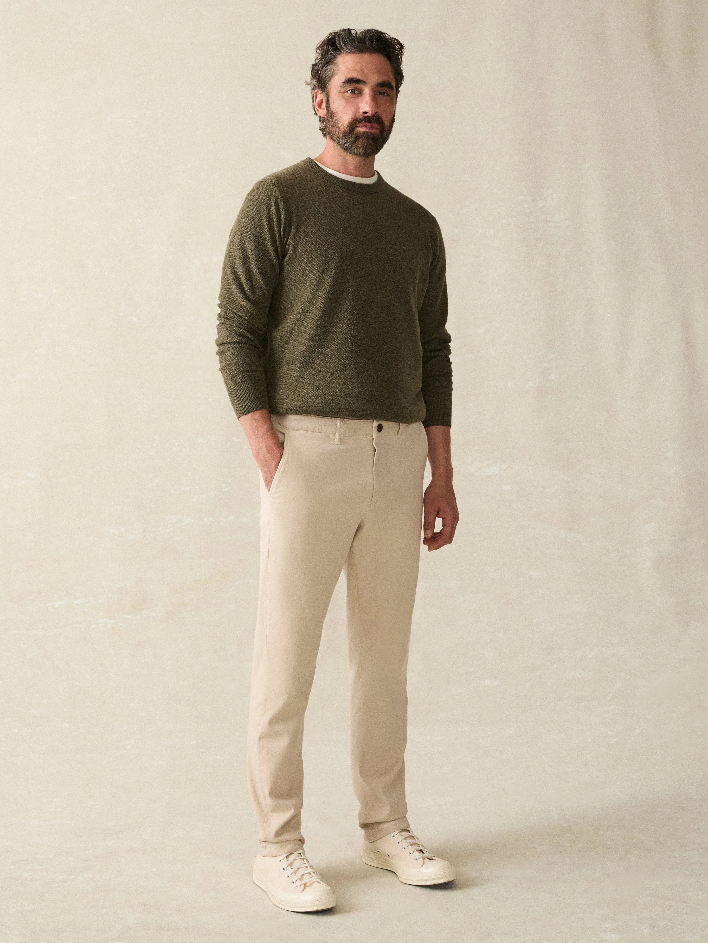 Coastline Stretch Chino - Stone sold by Faherty product image thumbnail 3