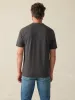 Sunwashed V-Neck Tee - Washed Black sold by Faherty