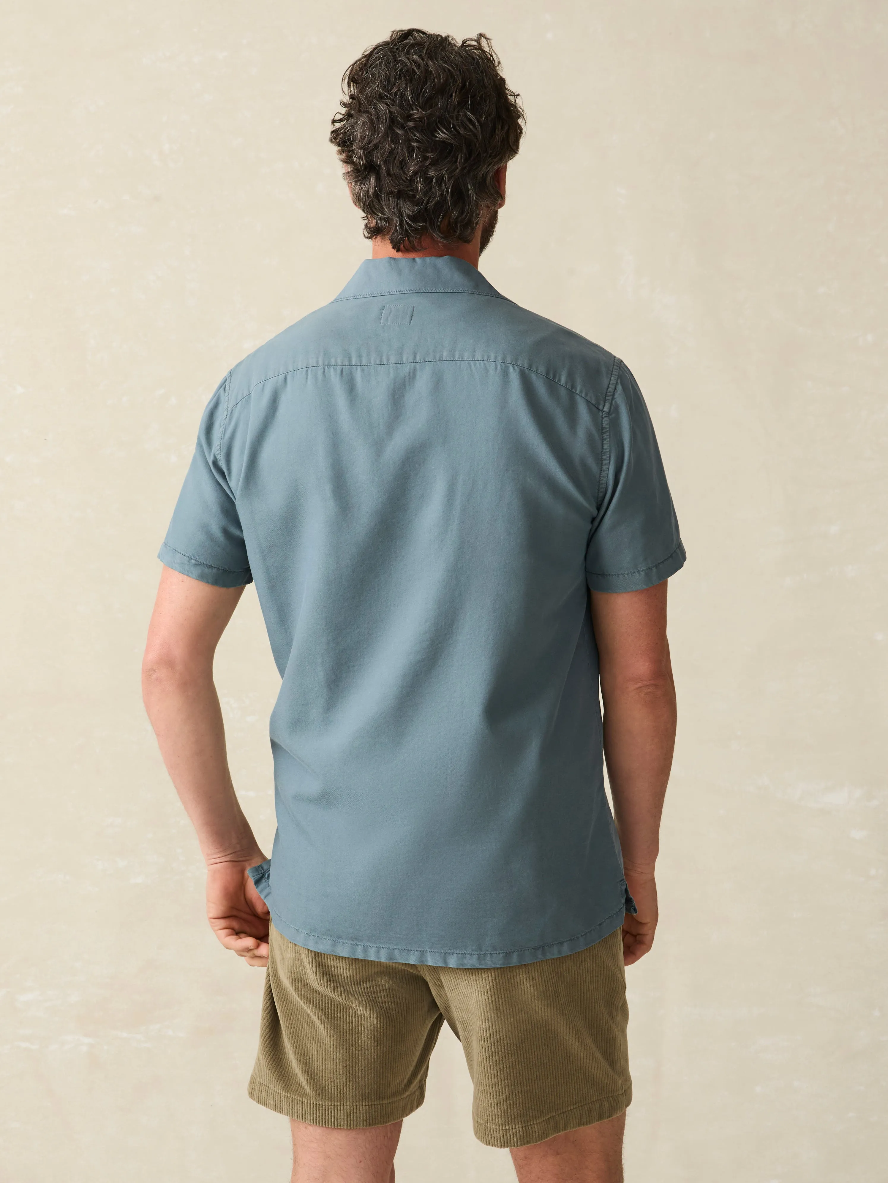 Short-Sleeve Getaway Camp Shirt - Blue Waters sold by Faherty product image thumbnail 5