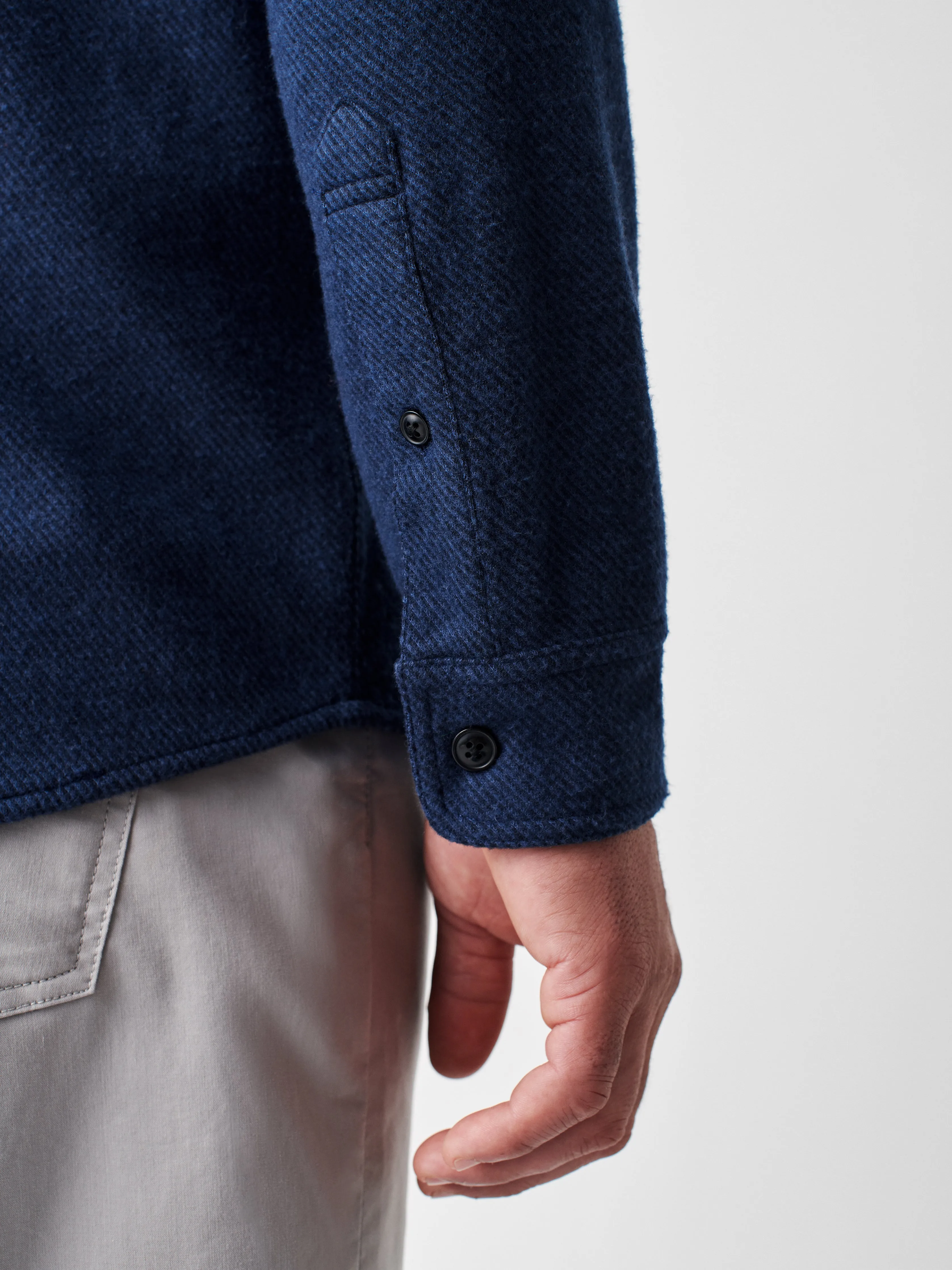 Legend™ Sweater Shirt - Navy Twill sold by Faherty product image thumbnail 5