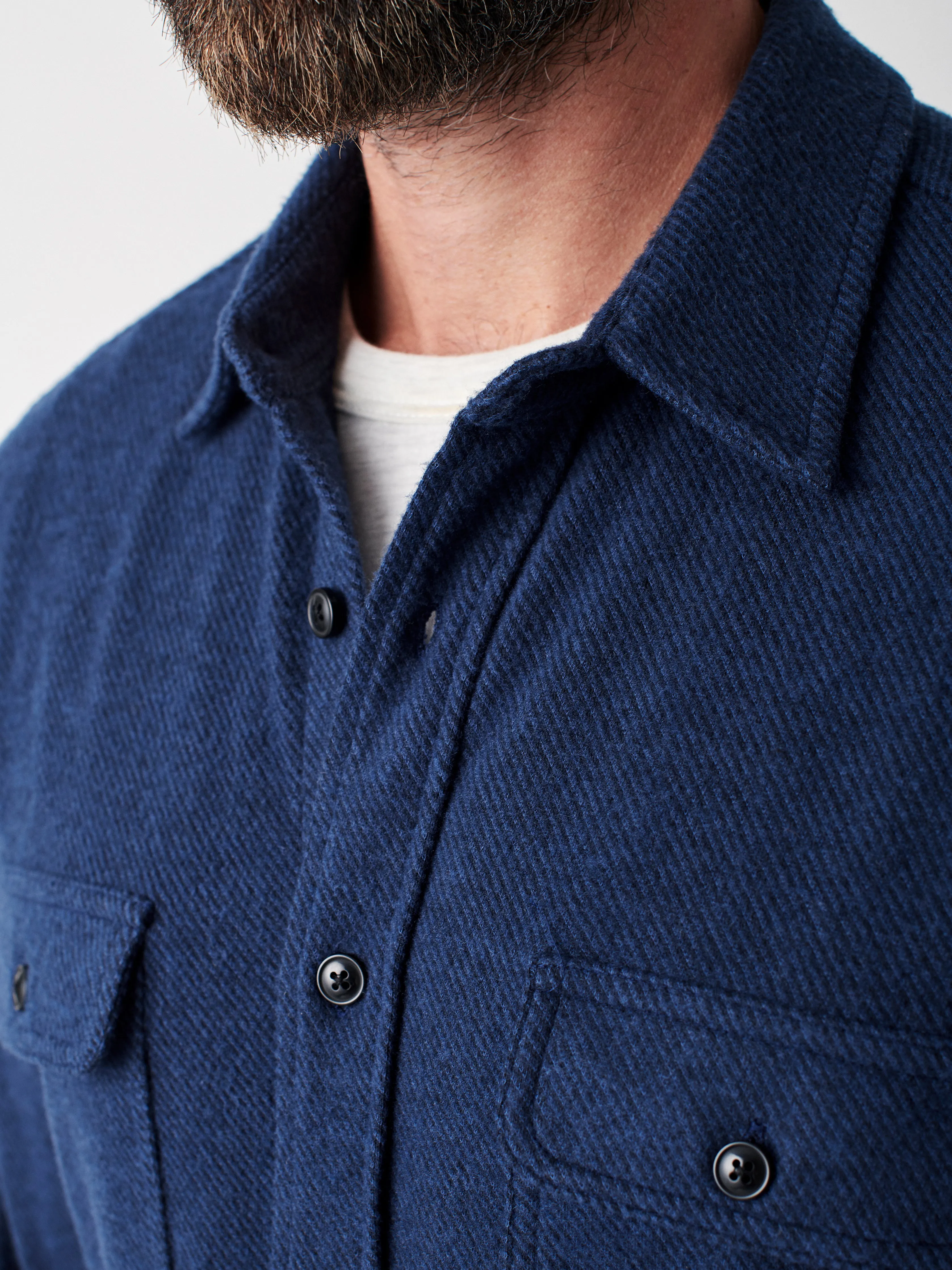 Legend™ Sweater Shirt - Navy Twill sold by Faherty product image thumbnail 4