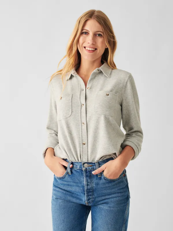 Legend™ Sweater Shirt - Light Heather Grey sold by Faherty