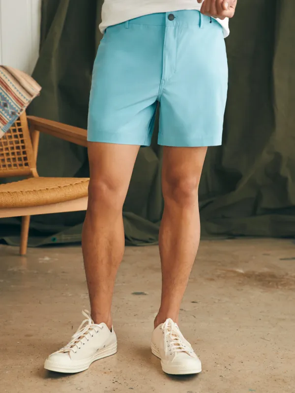 All Day™ Short 1.0 (5") - Turquoise Sky sold by Faherty