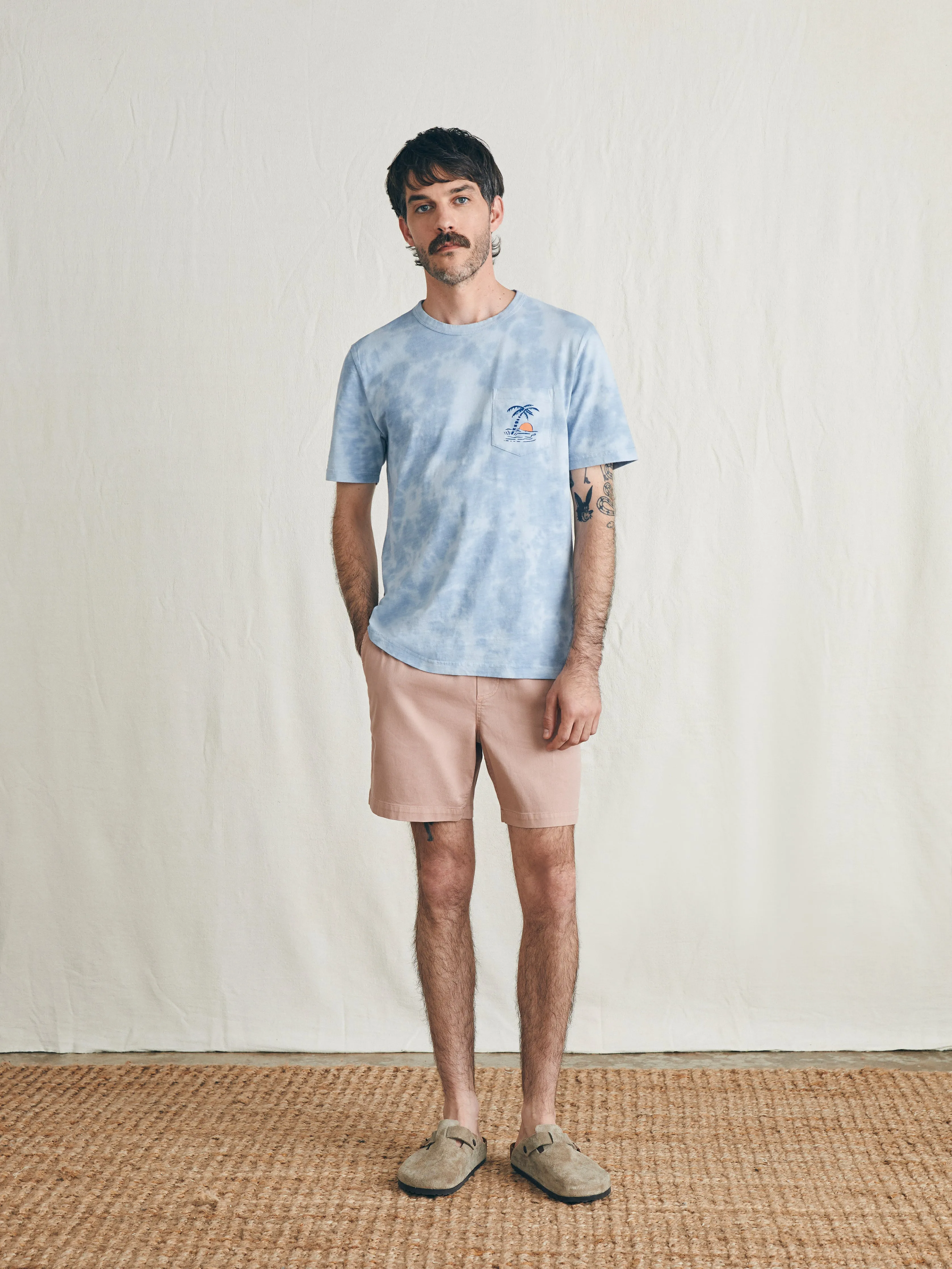 Sunwashed Graphic Tee - Blue Waves Wash sold by Faherty product image thumbnail 5