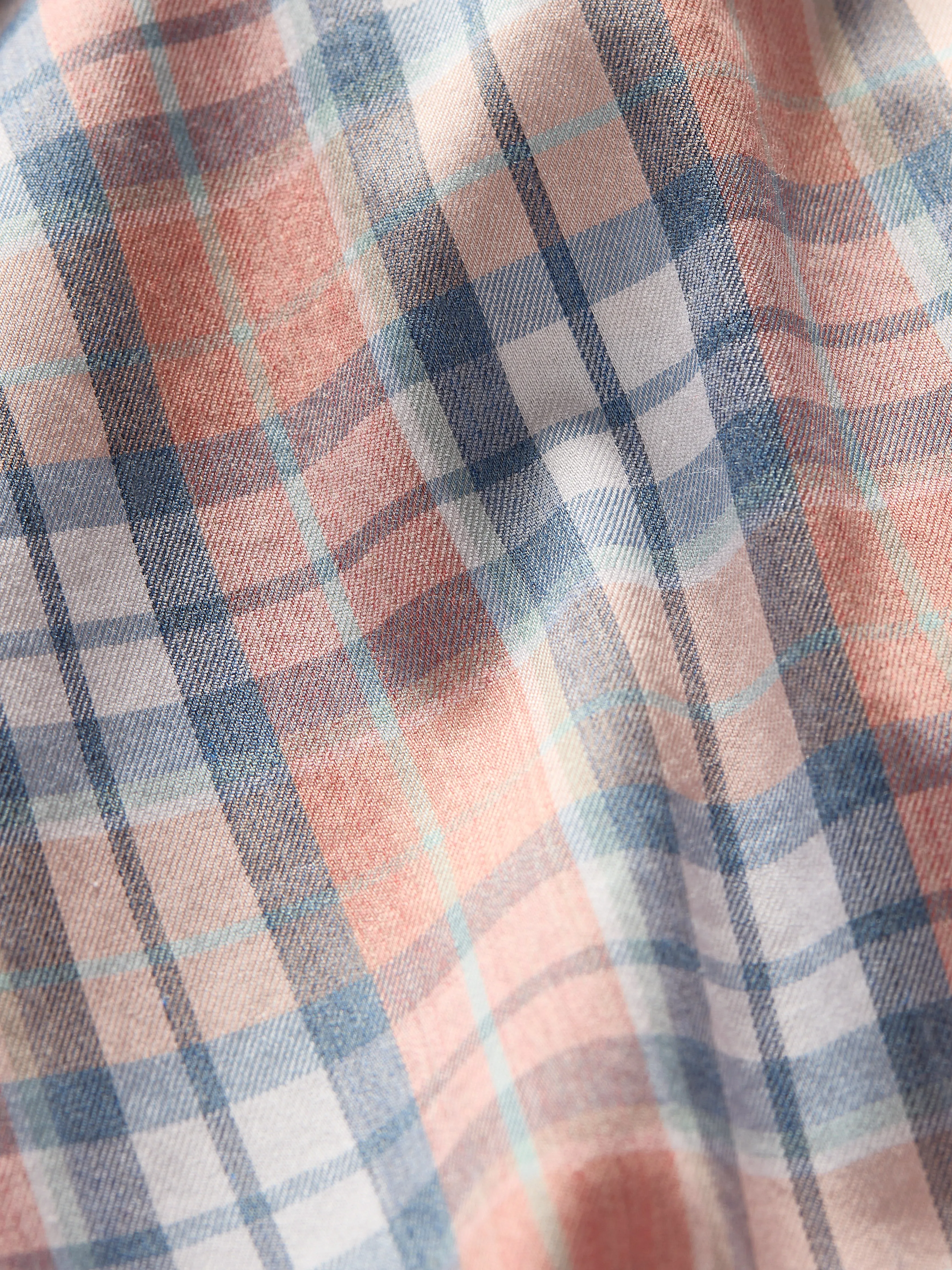 Movement™ Shirt (Tall) - Ocean Coral Plaid sold by Faherty product image thumbnail 3