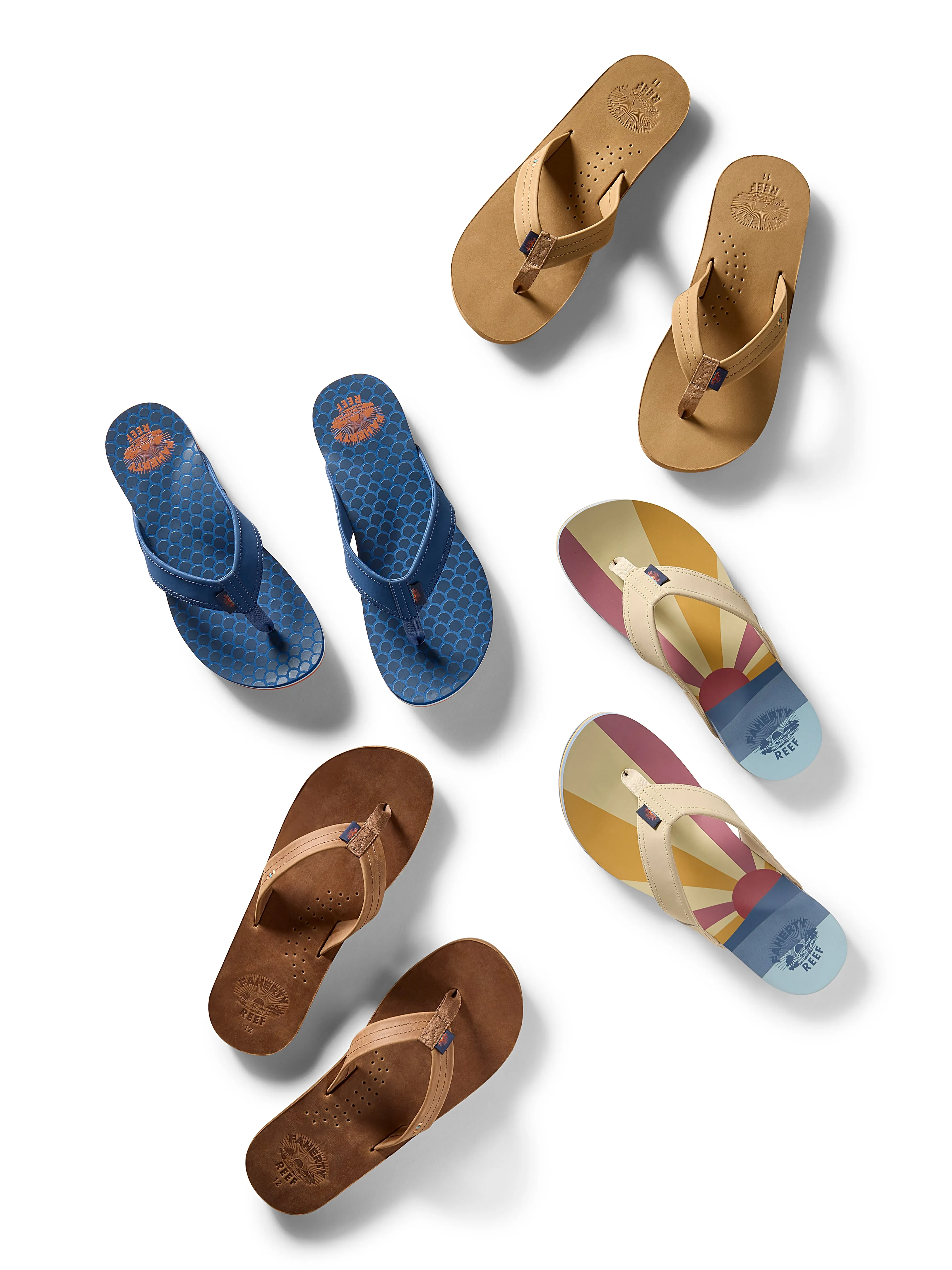 Faherty X REEF Women's Drift Away Flip Flop - Bronze sold by Faherty product image thumbnail 4