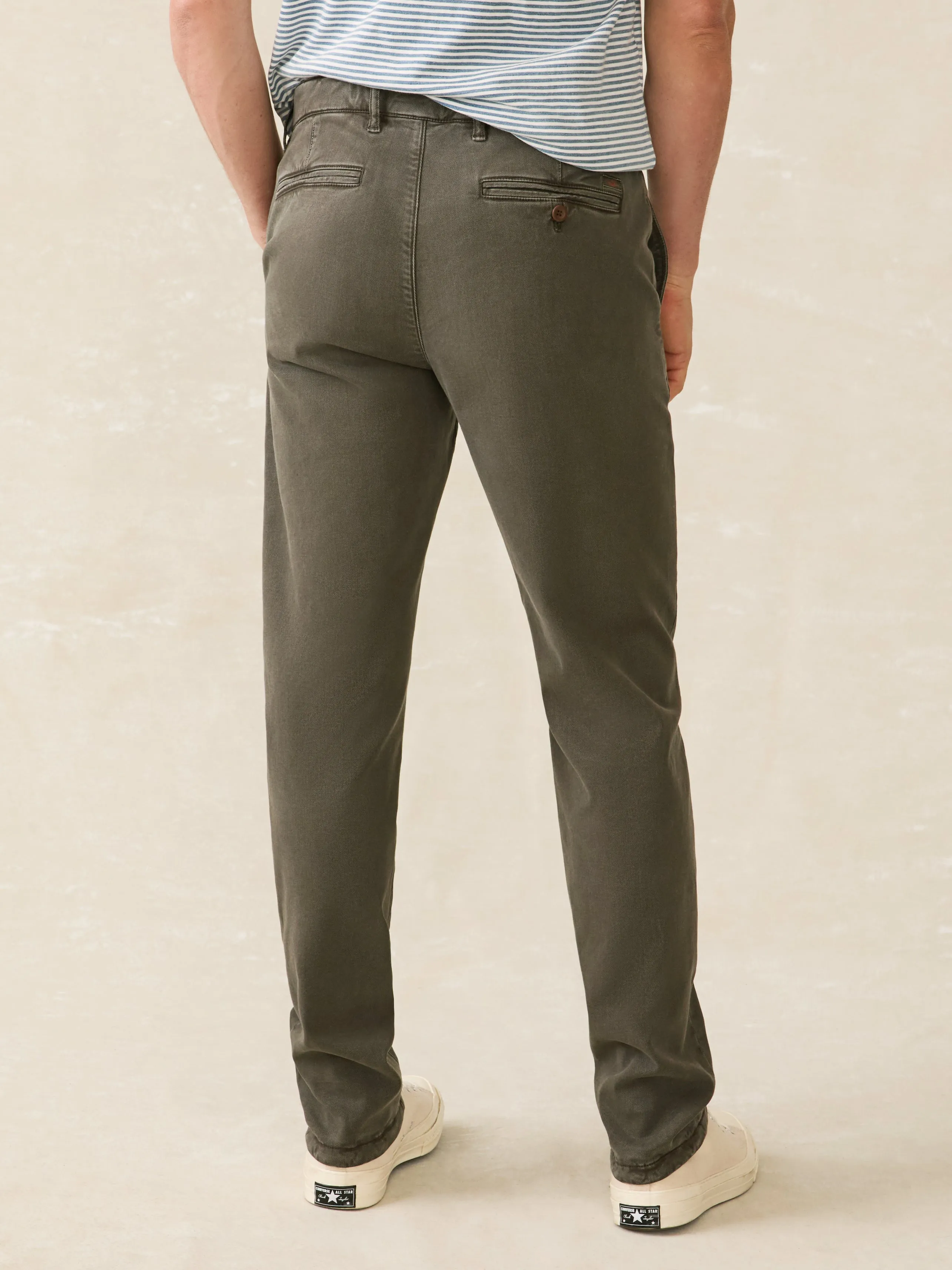 Coastline Stretch Chino - Faded Black sold by Faherty product image thumbnail 5