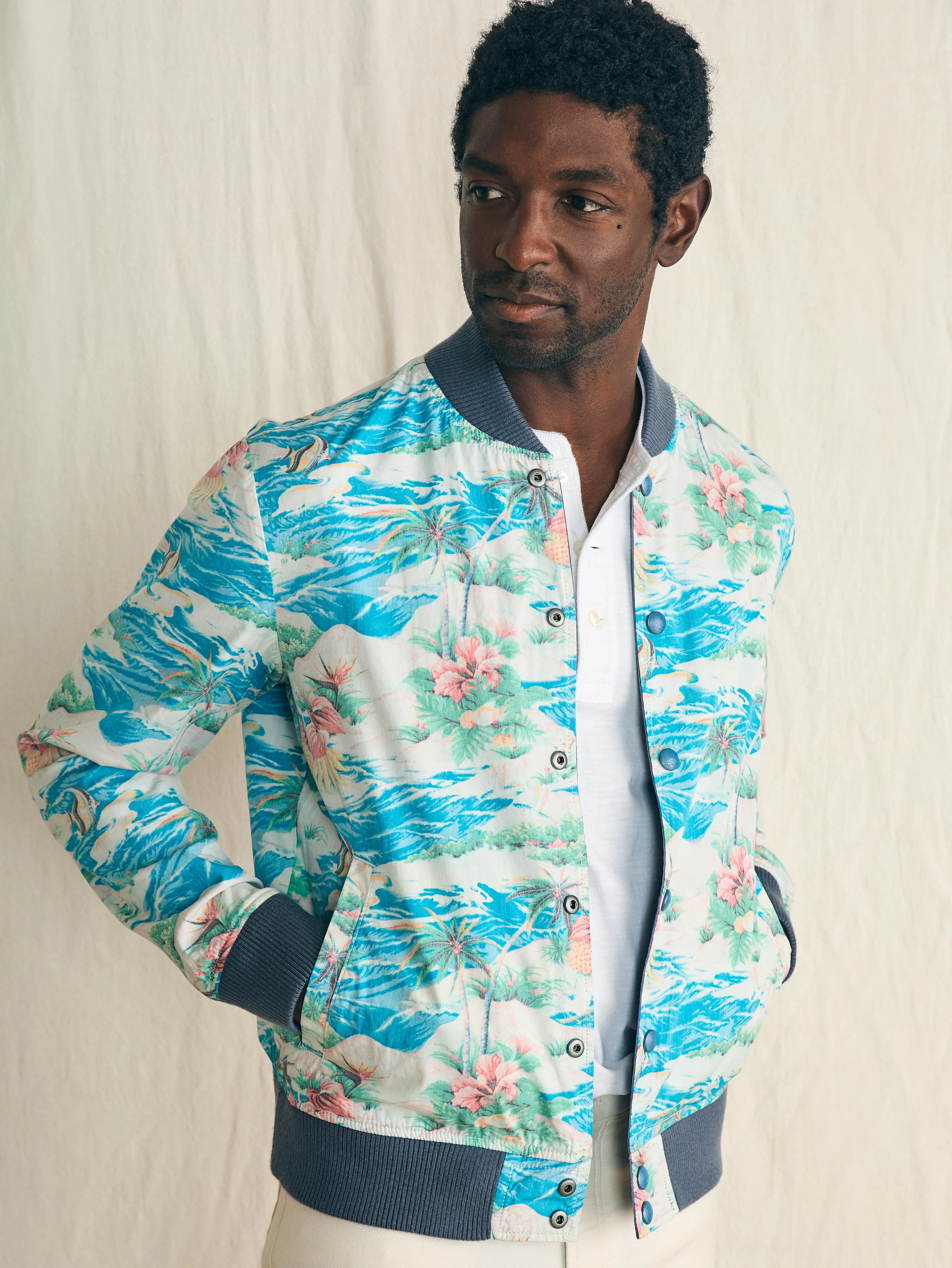 Reversible Surf Shop Jacket - Malibu sold by Faherty product image thumbnail 2